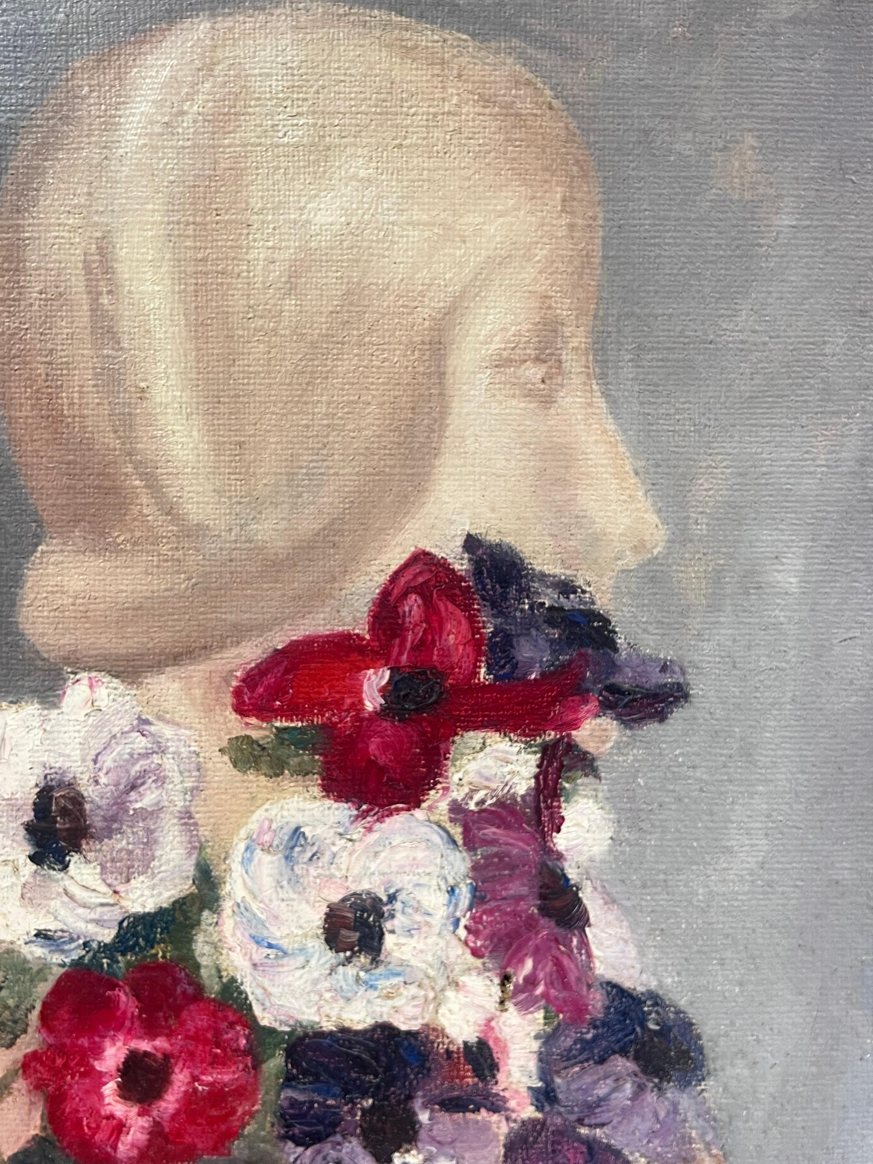Stillleben mit Büste Skulptur
Simone Forge 1930er Jahre Französischer Impressionist 
Öl auf Leinwand, ungerahmt
Leinwand: 18 x 15 Zoll
Provenienz: Privatsammlung
Zustand: Sehr guter Zustand 

Für weitere Informationen wenden Sie sich bitte an uns,