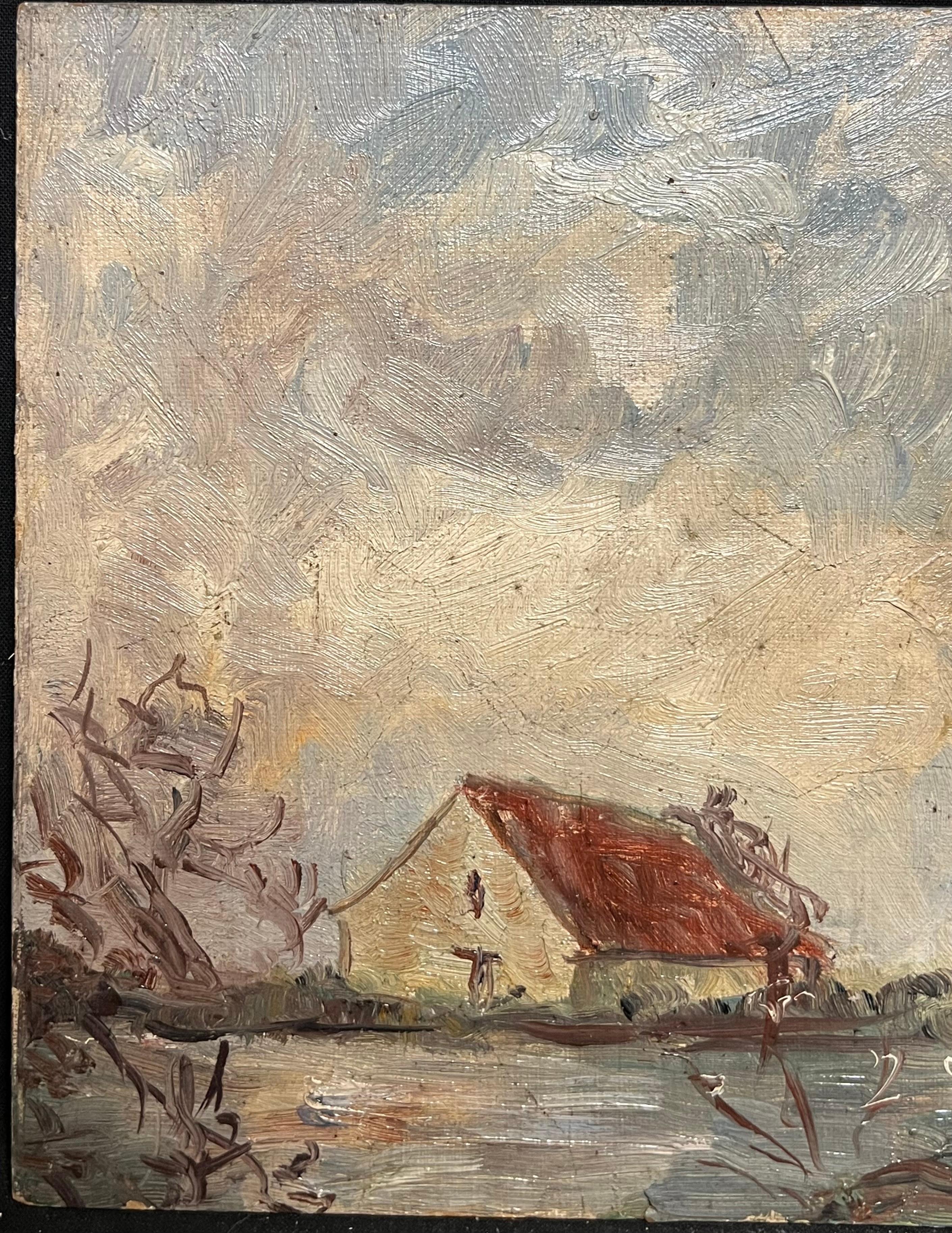 Tranquil Countryside
Simone Forge 1930's French Impressionist 
oil on board unframed
board: 7.5 x 9.5 inches
Provenance: Private collection
Condition: Great condition 

For more any more information please do contact us with any questions you may