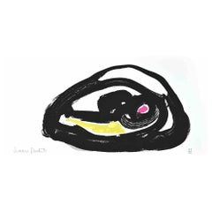 Abstract Composition - Original Lithograph by Simone Gentile - 1980s