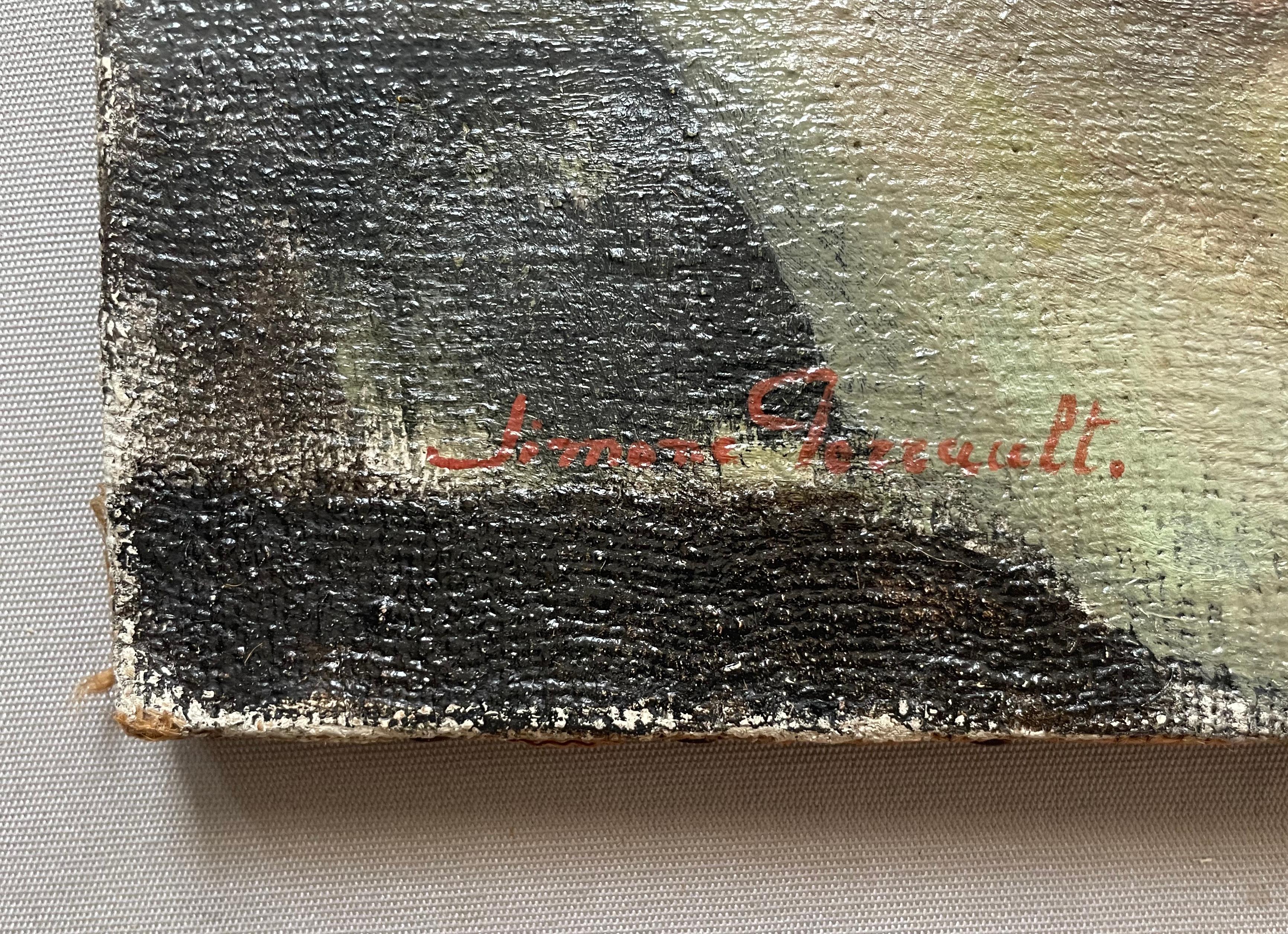 Simone Perrault, Stillleben, Öl auf Leinwand im Angebot 6