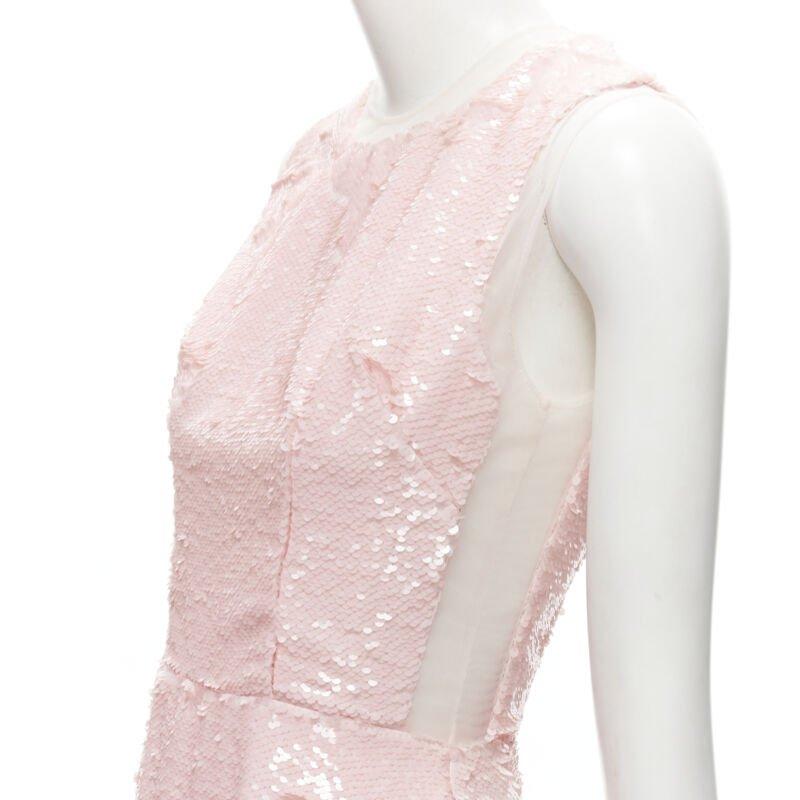 SIMONE ROCHA 2019 Runway blush pink sequins dropped seam midi dress UK6 XS
Reference: AAWC/A00039
Brand: Simone Rocha
Collection: 2019 - Runway
Material: Polyester
Pattern: Solid
Closure: Zip
Extra Details: Sheer tulle trim at neckline and along
