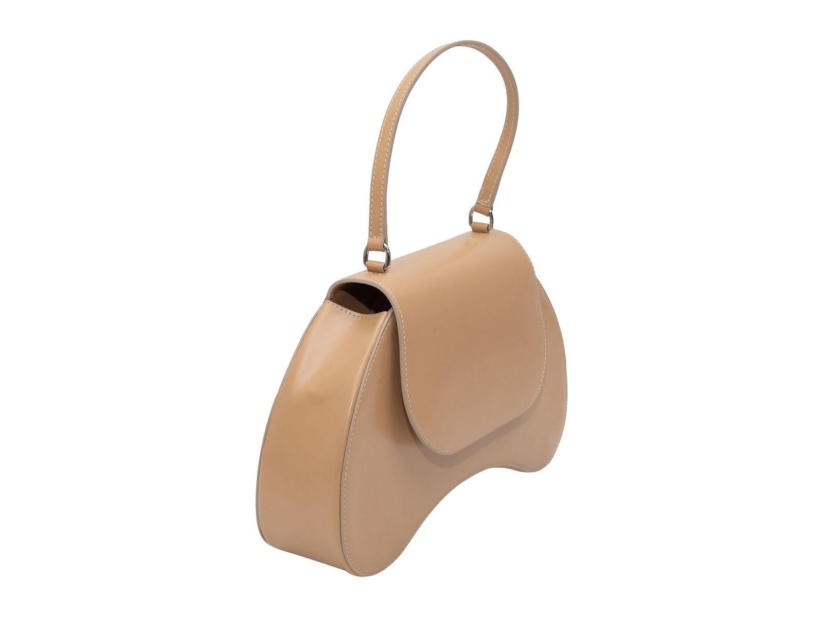 Simone Rocha Beige Leather Bean-Shaped Handbag In Good Condition In New York, NY