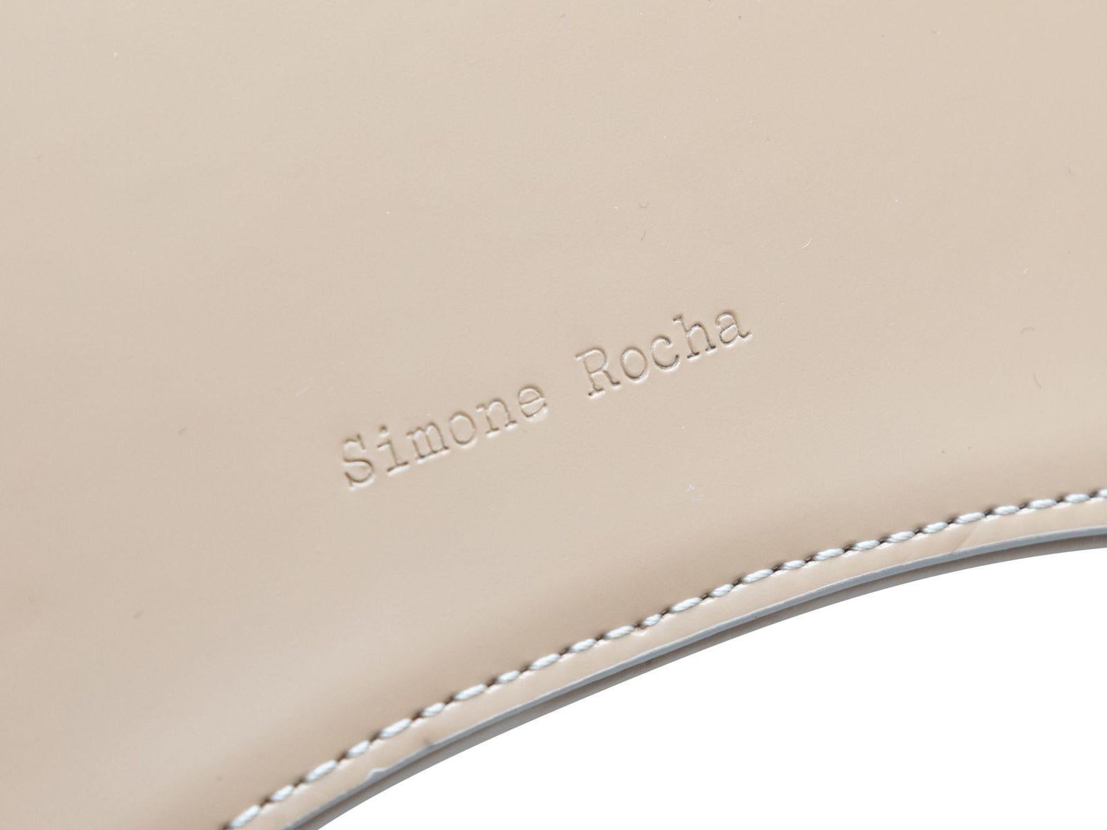 Simone Rocha Beige Leather Bean-Shaped Handbag 1