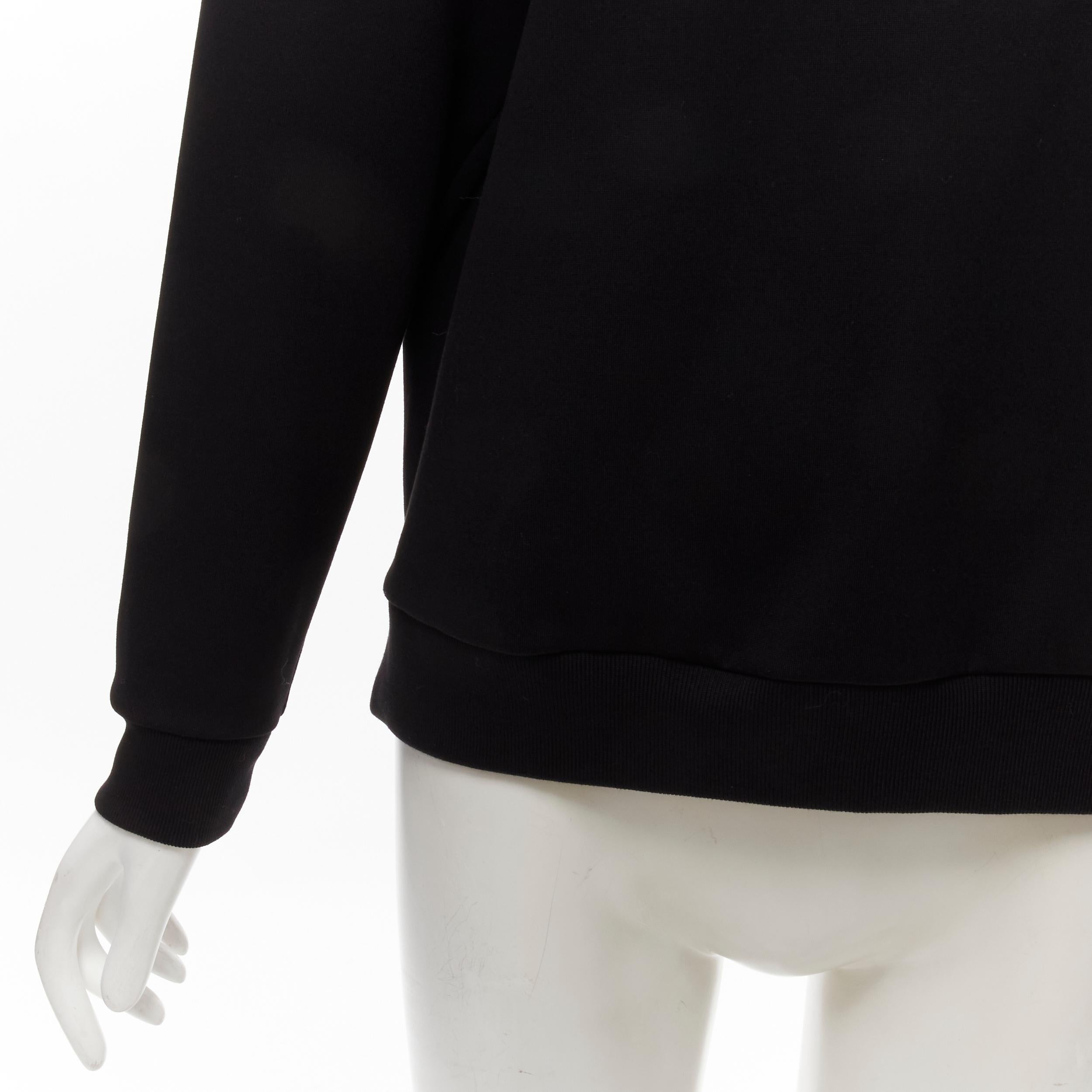 SIMONE ROCHA black bow tie sash oversized pullover sweatshirt XXS 3