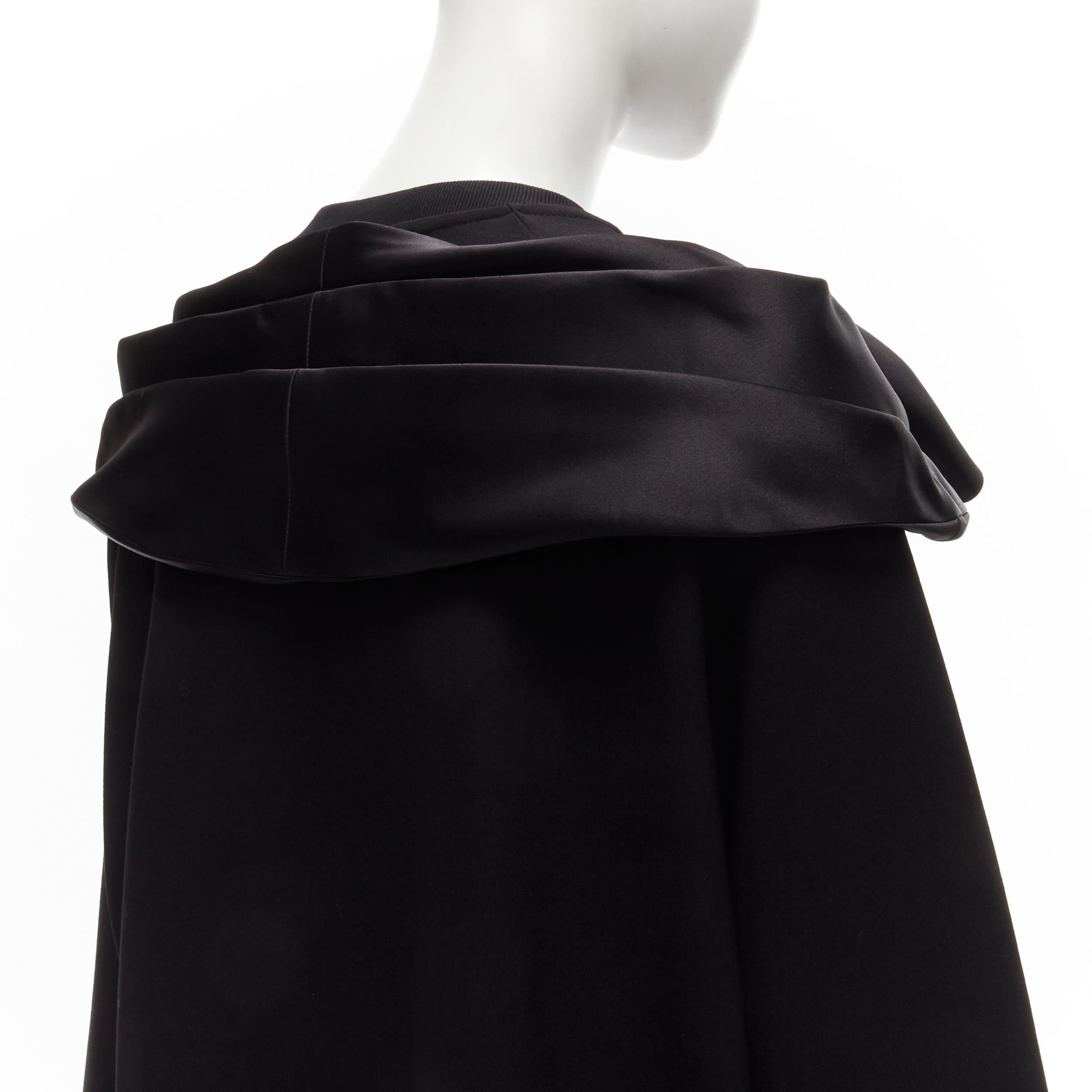 SIMONE ROCHA black bow tie sash oversized pullover sweatshirt XXS 4