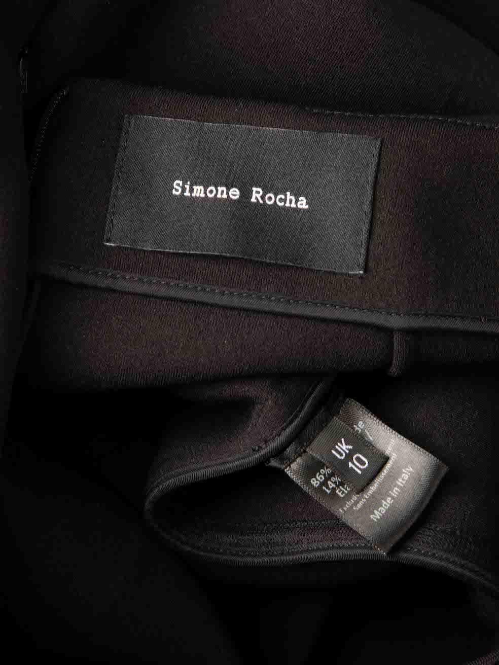 Simone Rocha jupe noire ornée de volants, taille M en vente 1