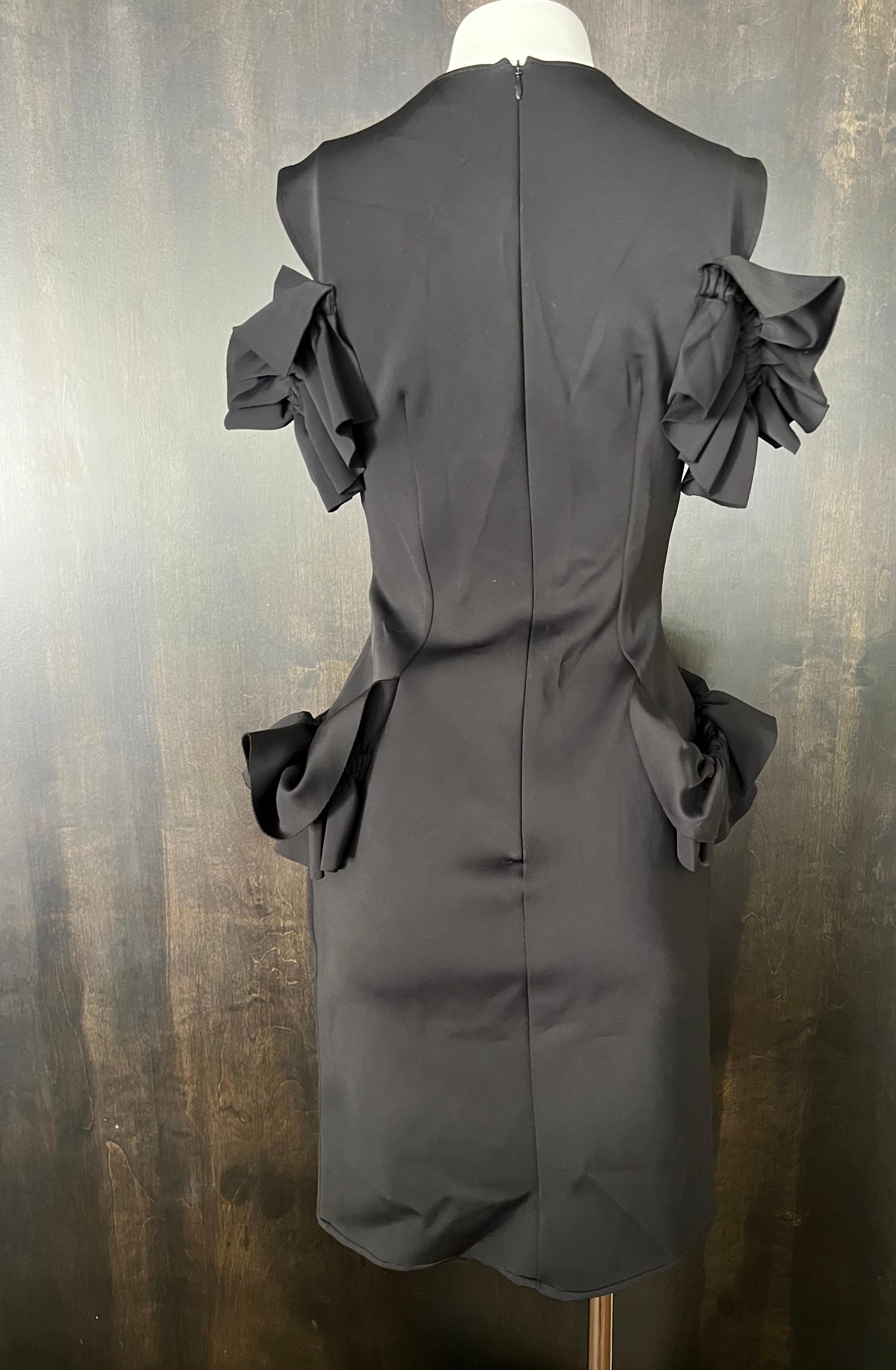 Women's Simone Rocha Black Mini Dress, Size 10 For Sale