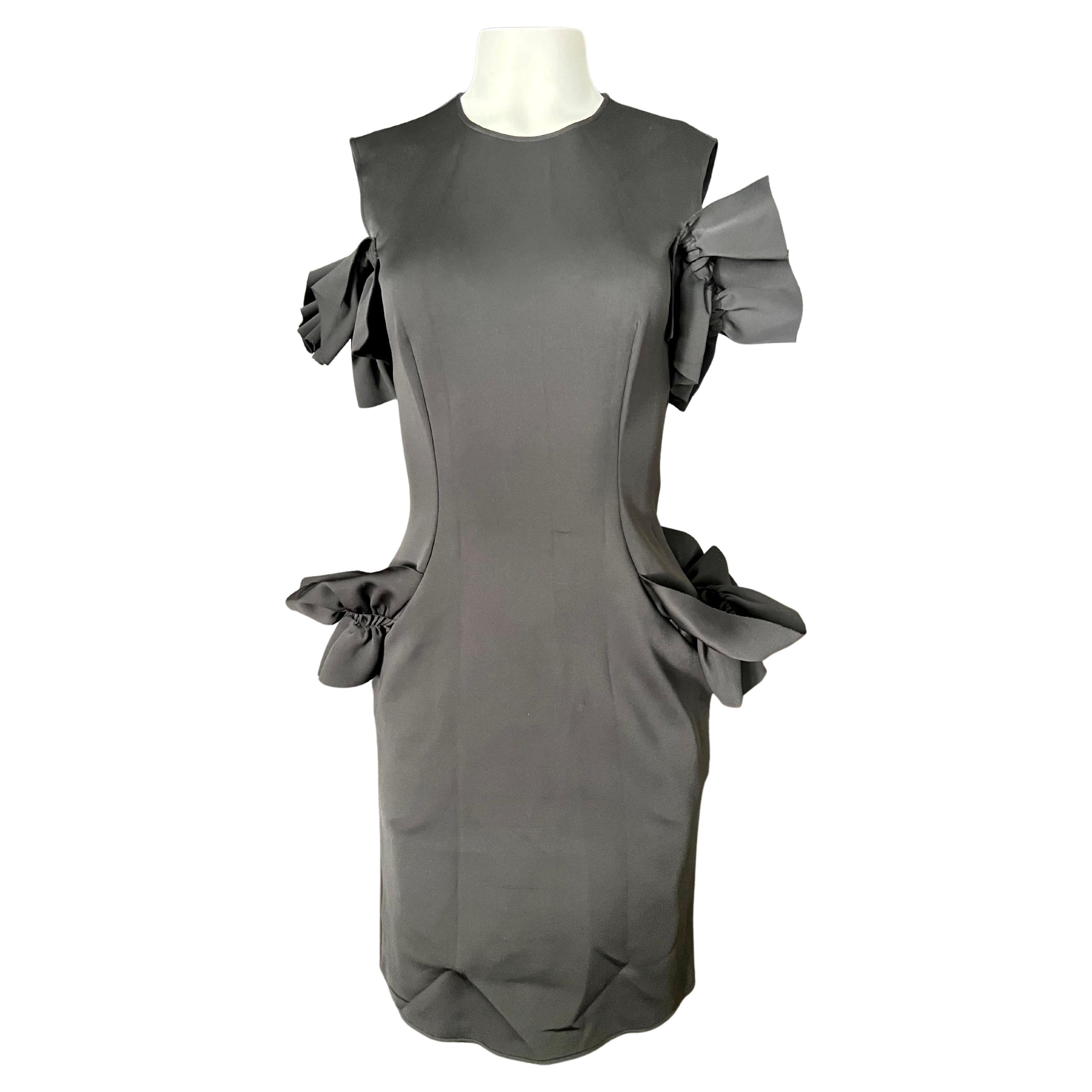 Simone Rocha Black Mini Dress, Size 10 For Sale