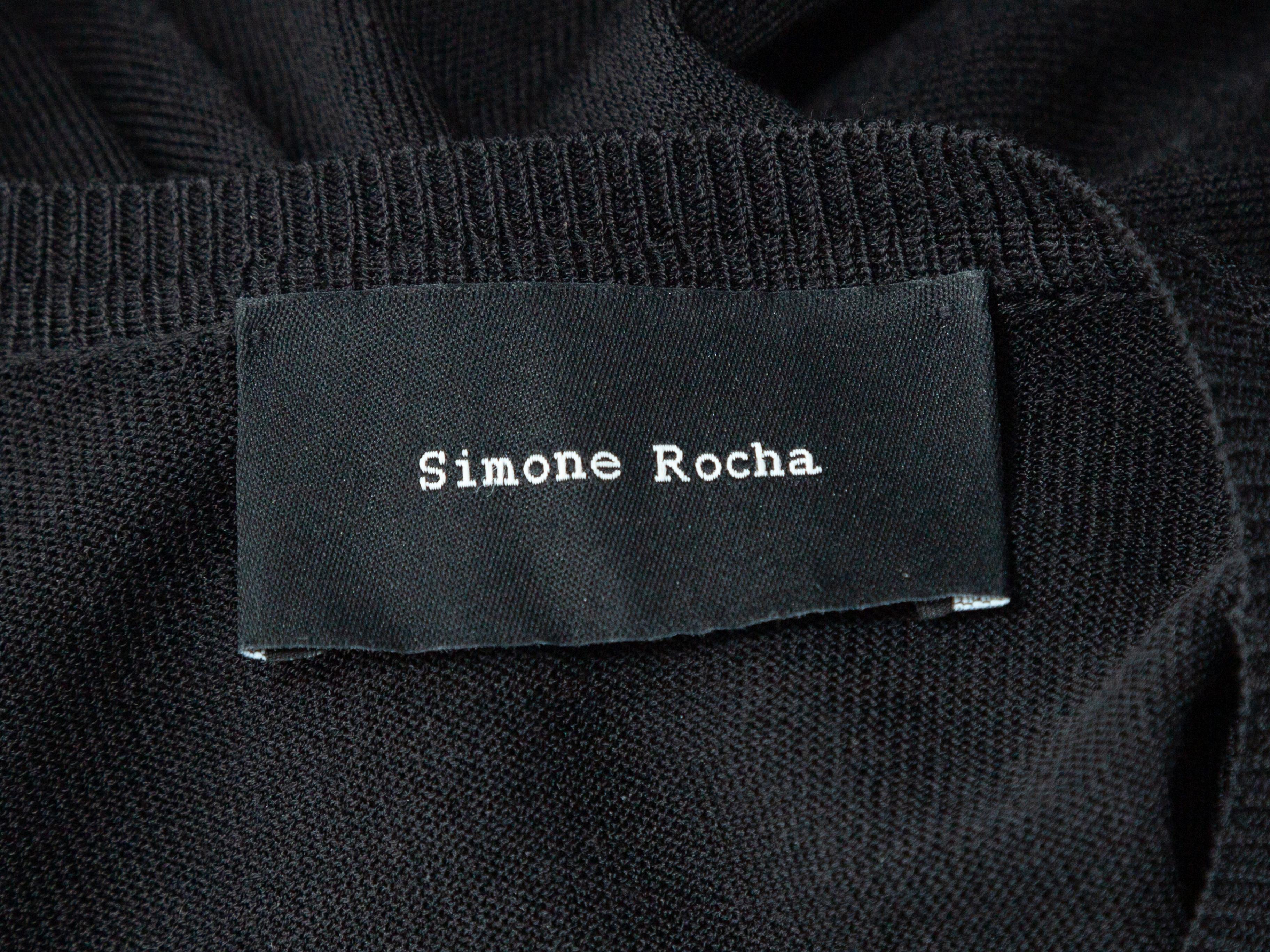 Women's Simone Rocha Black Ruffle-Trimmed Sweater
