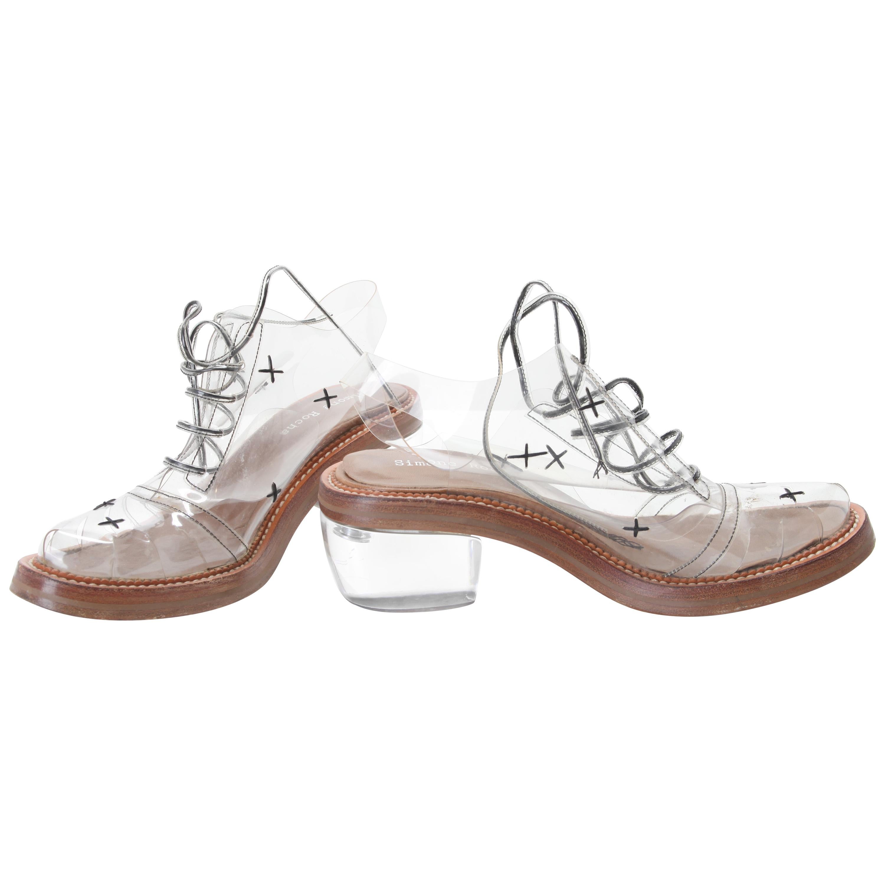 Simone Rocha "Cindy Rella" Transparent Oxfords Shoes EU 39