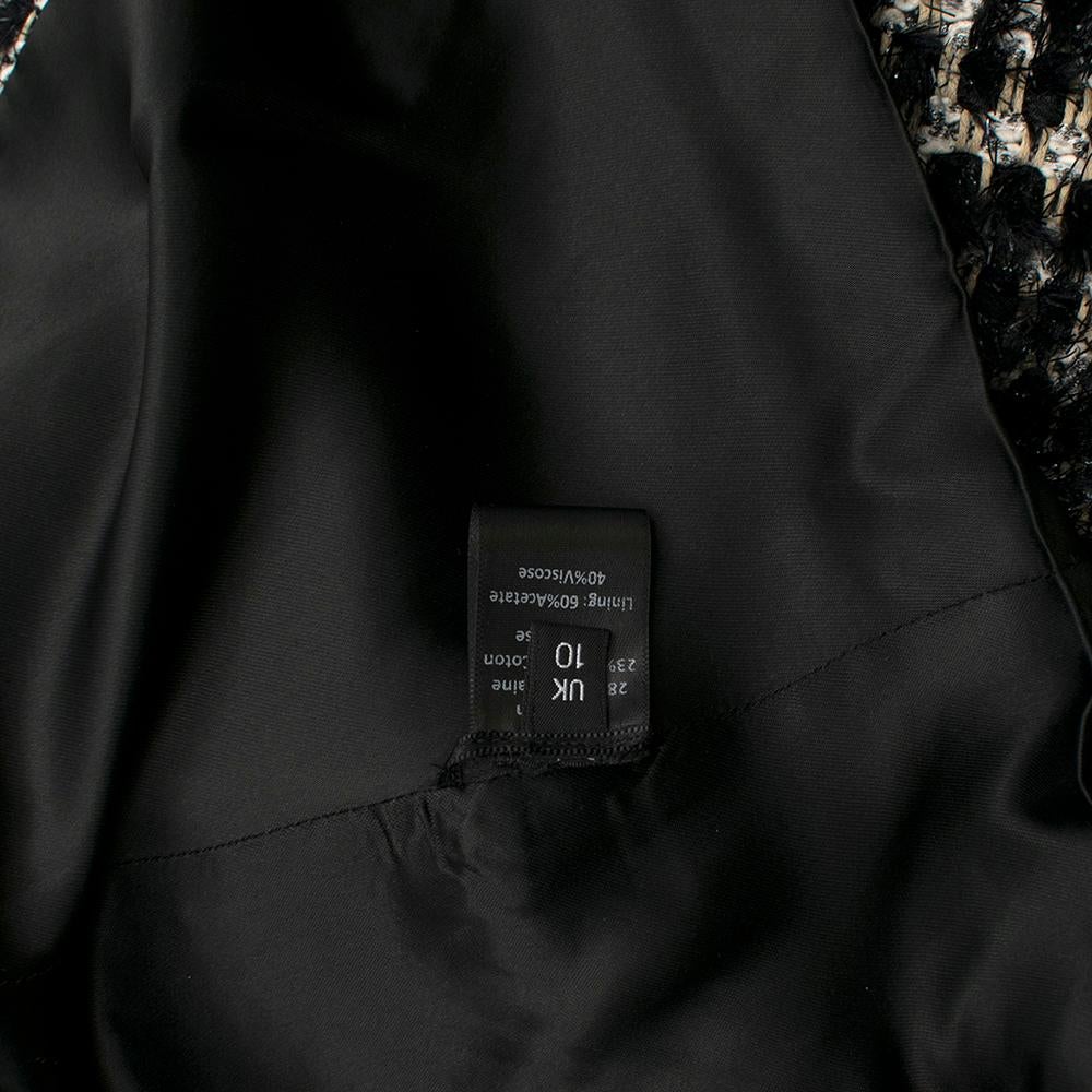 Simone Rocha Crystal-Embellished Metallic Tweed Jacket - Size US6 4