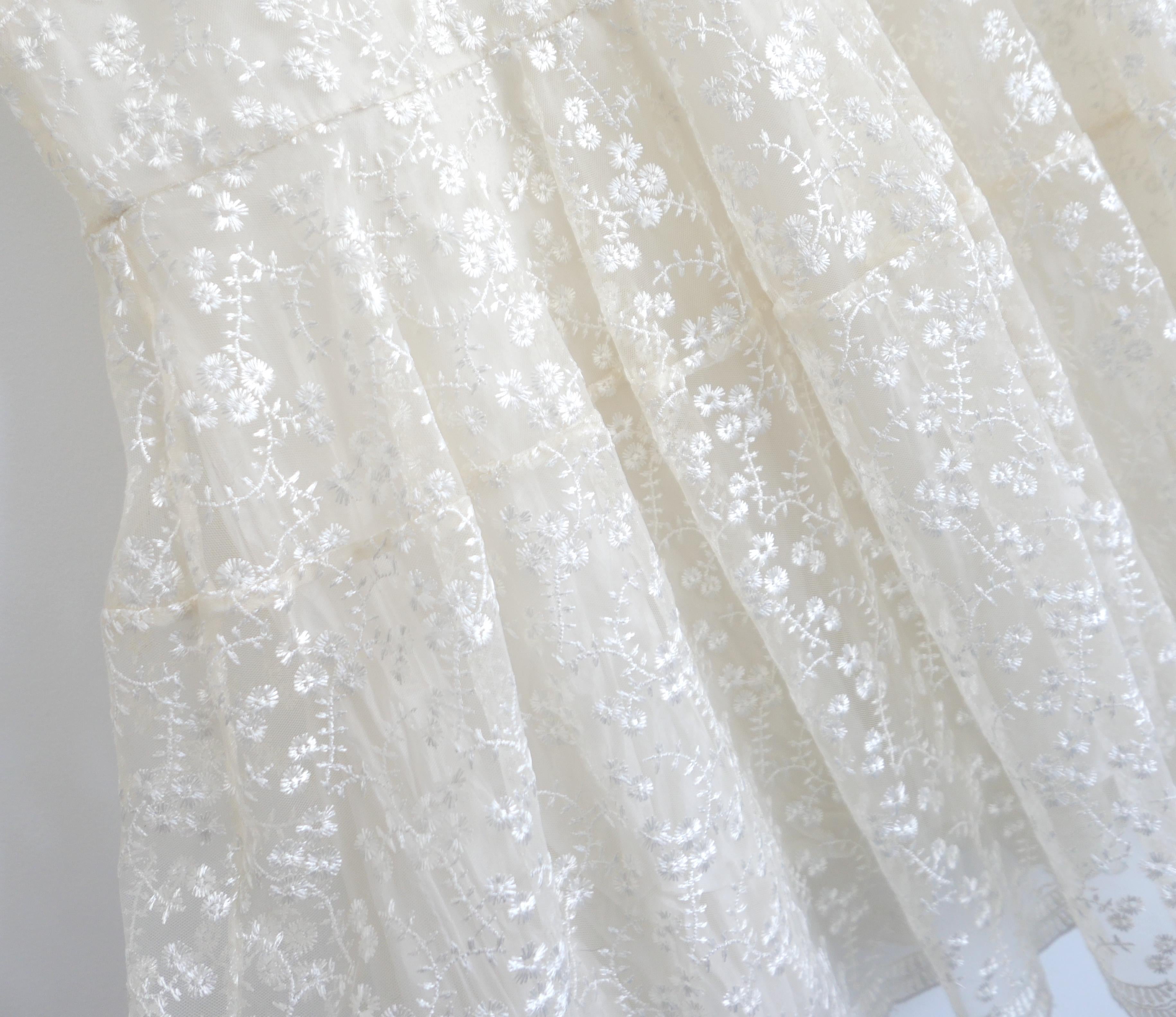 Beige Simone Rochas - Robe à jupe bulle brodée en vente
