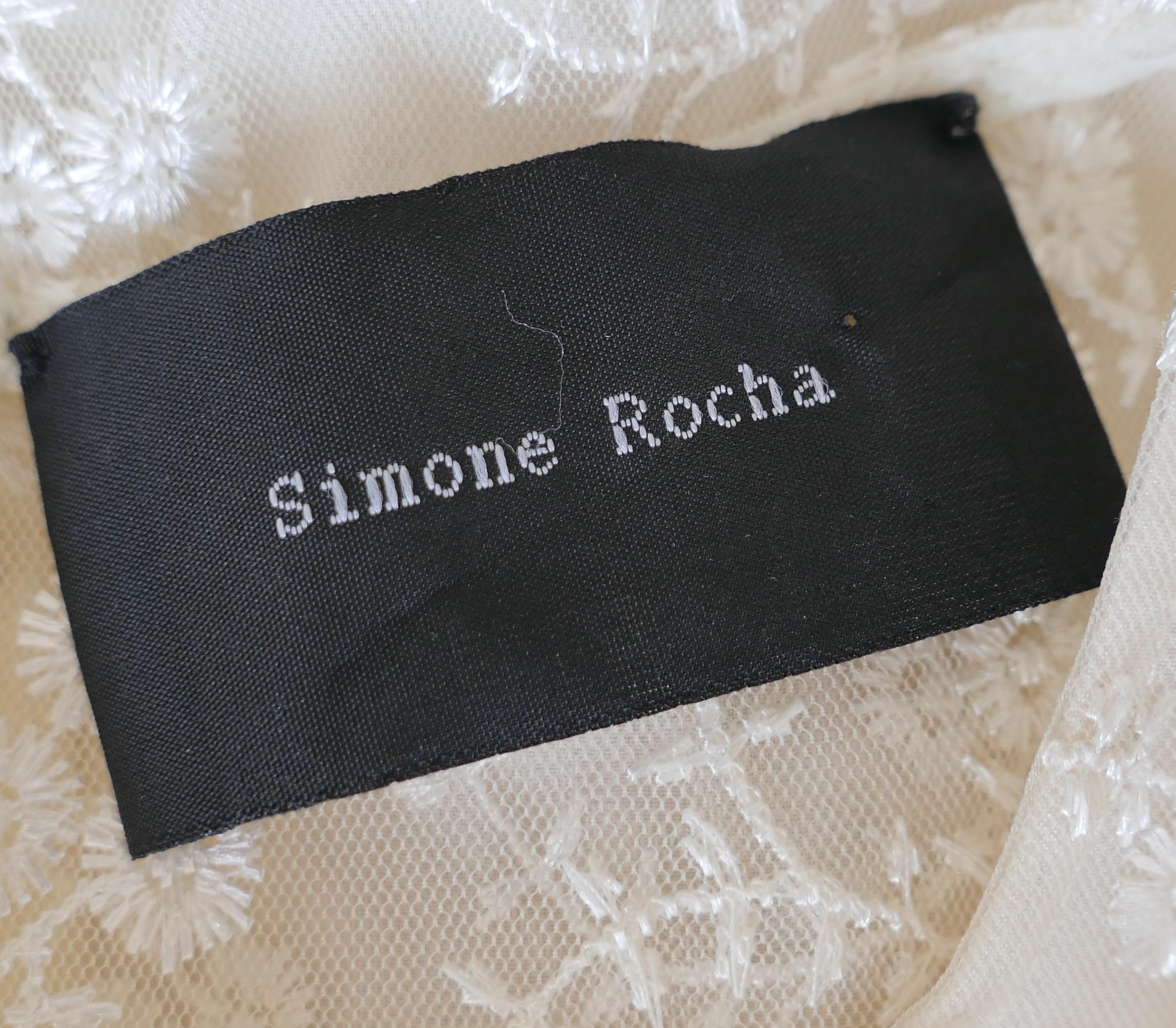 Simone Rochas - Robe à jupe bulle brodée en vente 1