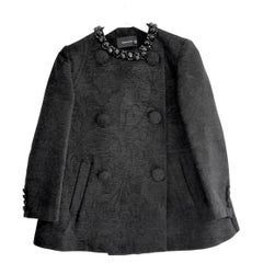 Simone Rocha Fall 2015 Brocade Beaded Coat