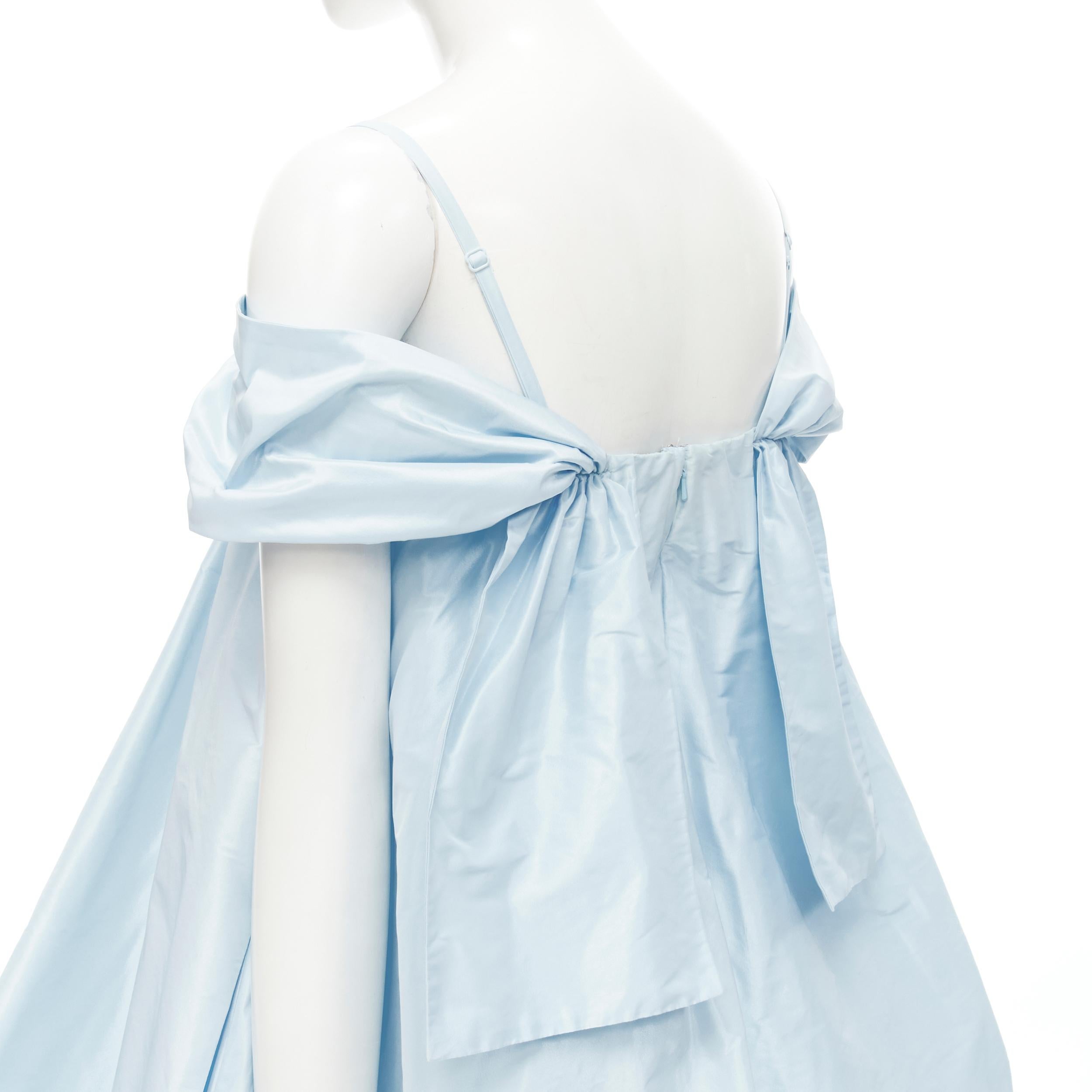 SIMONE ROCHA light blue polyester voluminous bubble puffball skirt dress UK8 S 
Reference: LNKO/A01959 
Brand: Simone Rocha 
Designer: Simone Rocha 
Material: Polyester 
Color: Blue 
Pattern: Solid 
Closure: Stretch 
Extra Detail: Adjustable