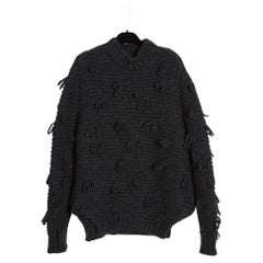Simone Rocha Oversize anthracite Alpaga Sweater FR36/38