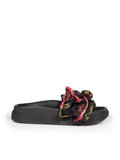 Simone Rocha Ruffled Floral Jacquard Slides Size IT 37