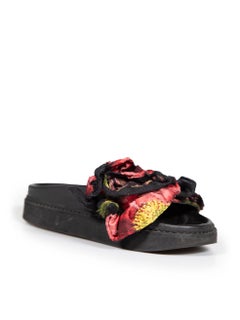 Simone Rocha Ruffled Floral Jacquard Slides Size IT 37