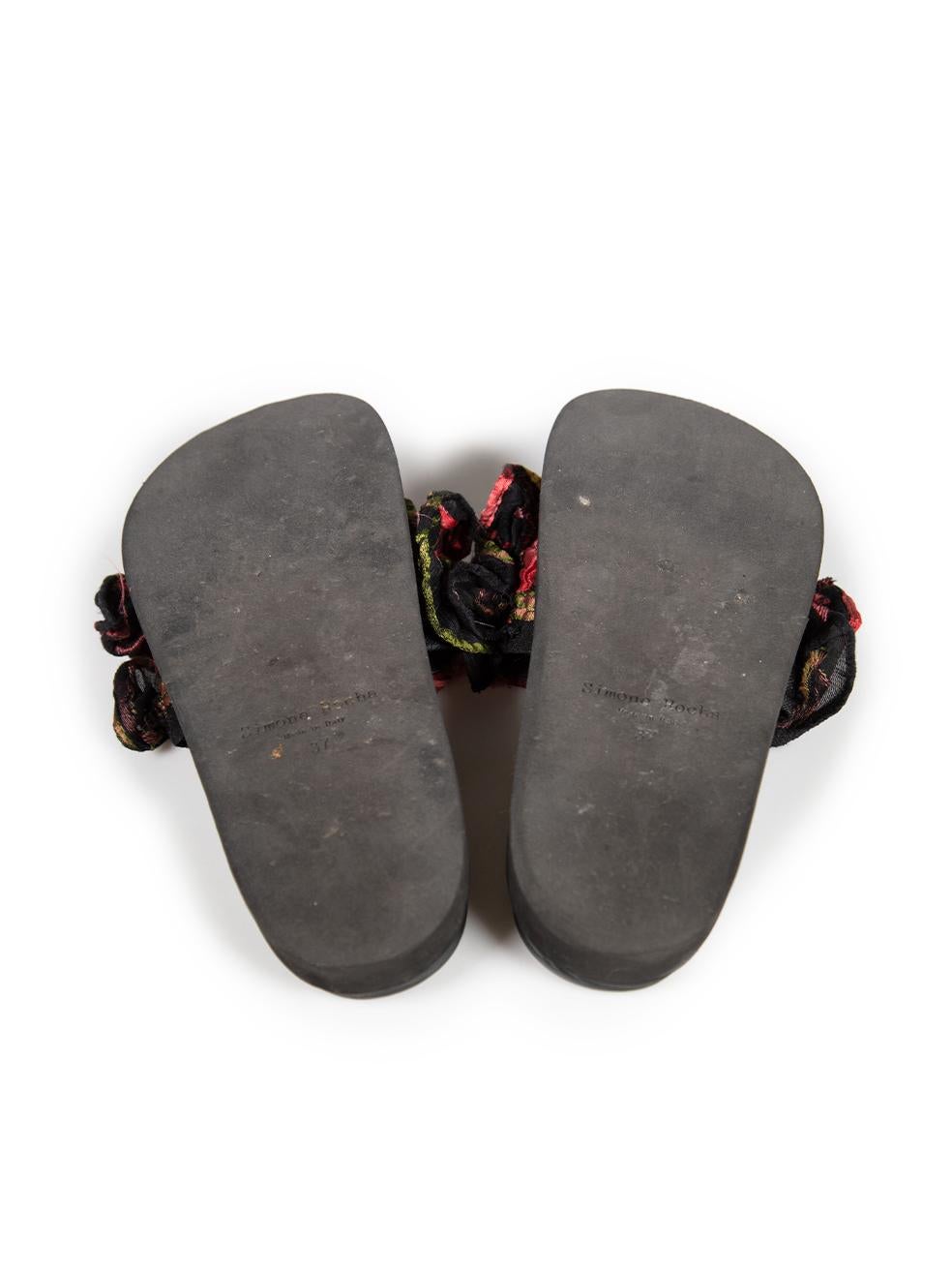 Simone Rocha escarpins à volants en jacquard floral taille IT 37 Bon état - En vente à London, GB