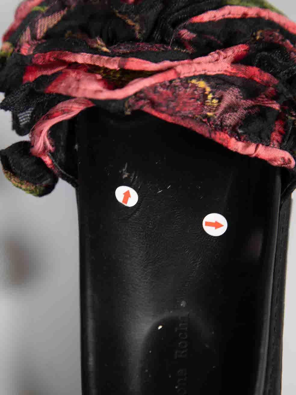 Simone Rocha escarpins à volants en jacquard floral taille IT 37 en vente 4