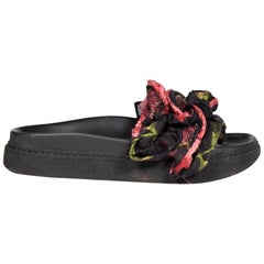 Simone Rocha - Scivoli in jacquard floreale con volant Taglia IT 37