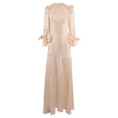 Simone Rocha S/S 2024 Silk White Bow Gown