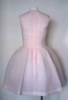 Simone Rocha Short Cloqué baby pink Dress, Size UK 8