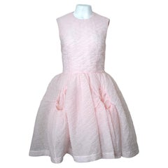 Simone Rocha Short Cloqué baby pink Dress, Size UK 8