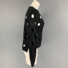 SIMONE ROCHA - Pull col ras du cou à découpes en laine mélangée mérinos noire, taille L