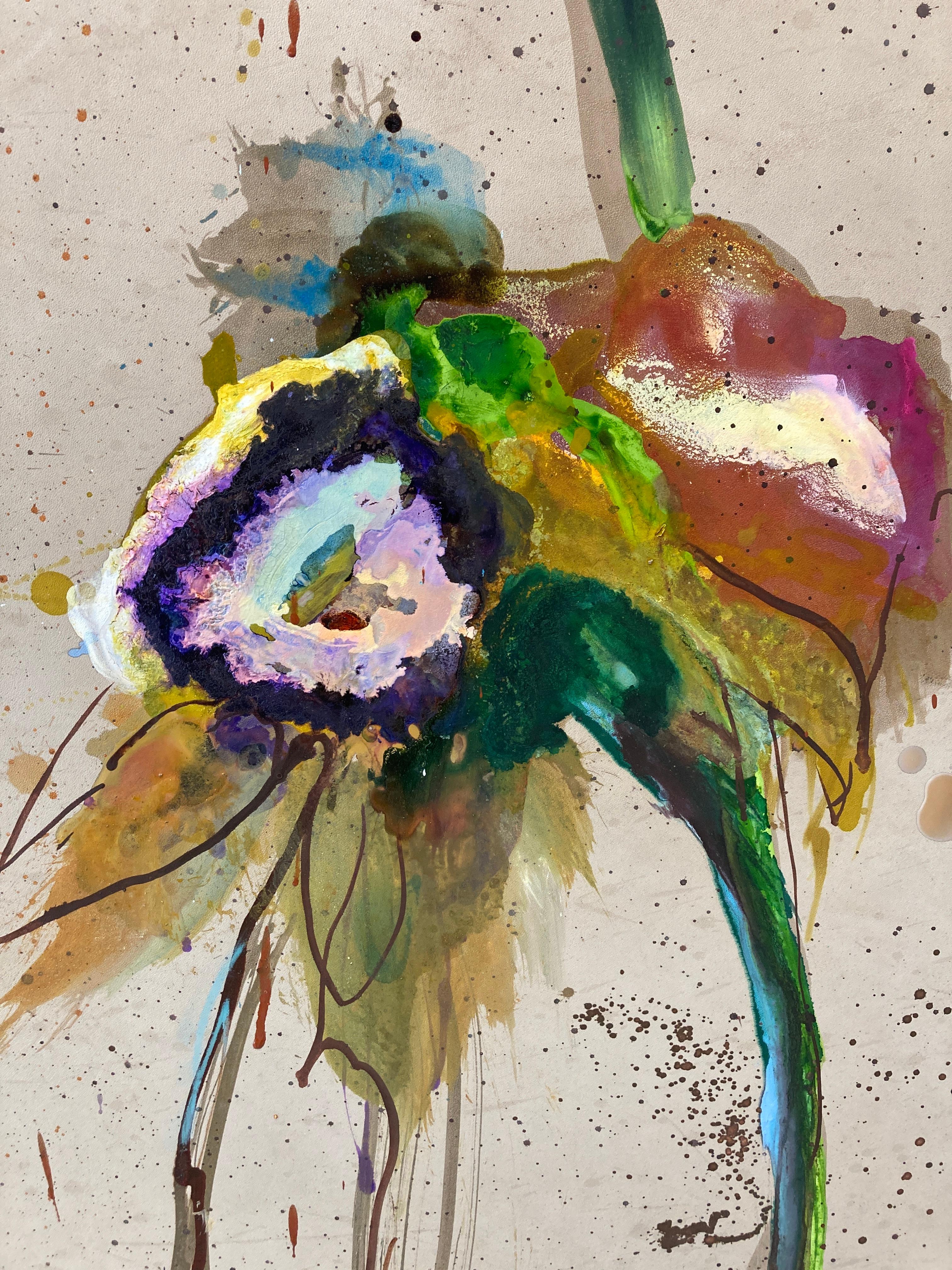 Florecimiento y perdición - Figurative Painting Marrón de Simone Theelen