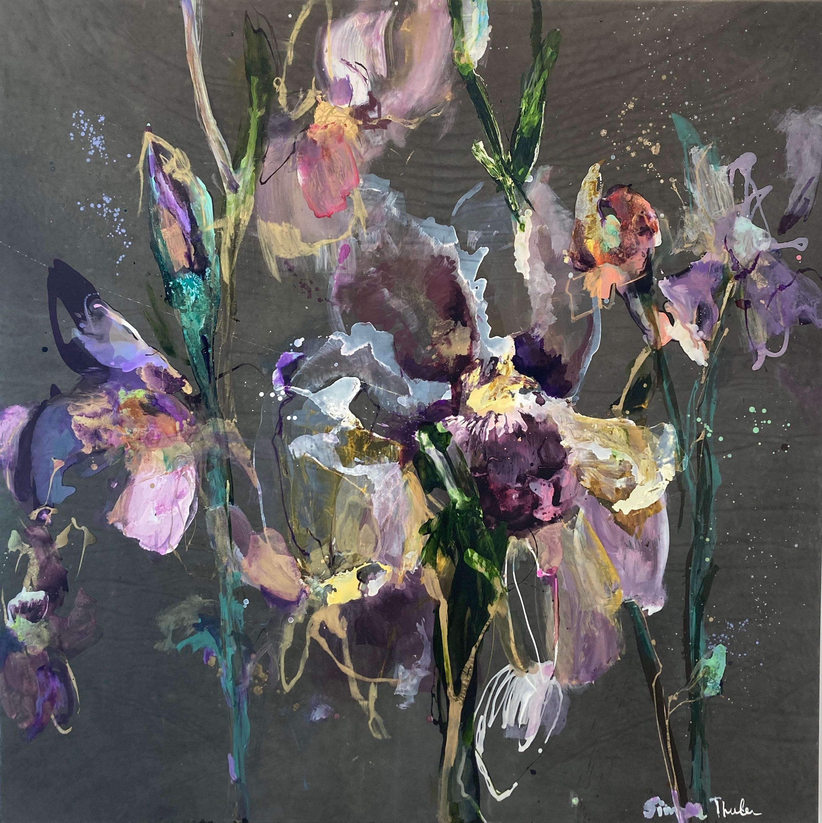 Simone Theelen Figurative Painting - Golden Iris