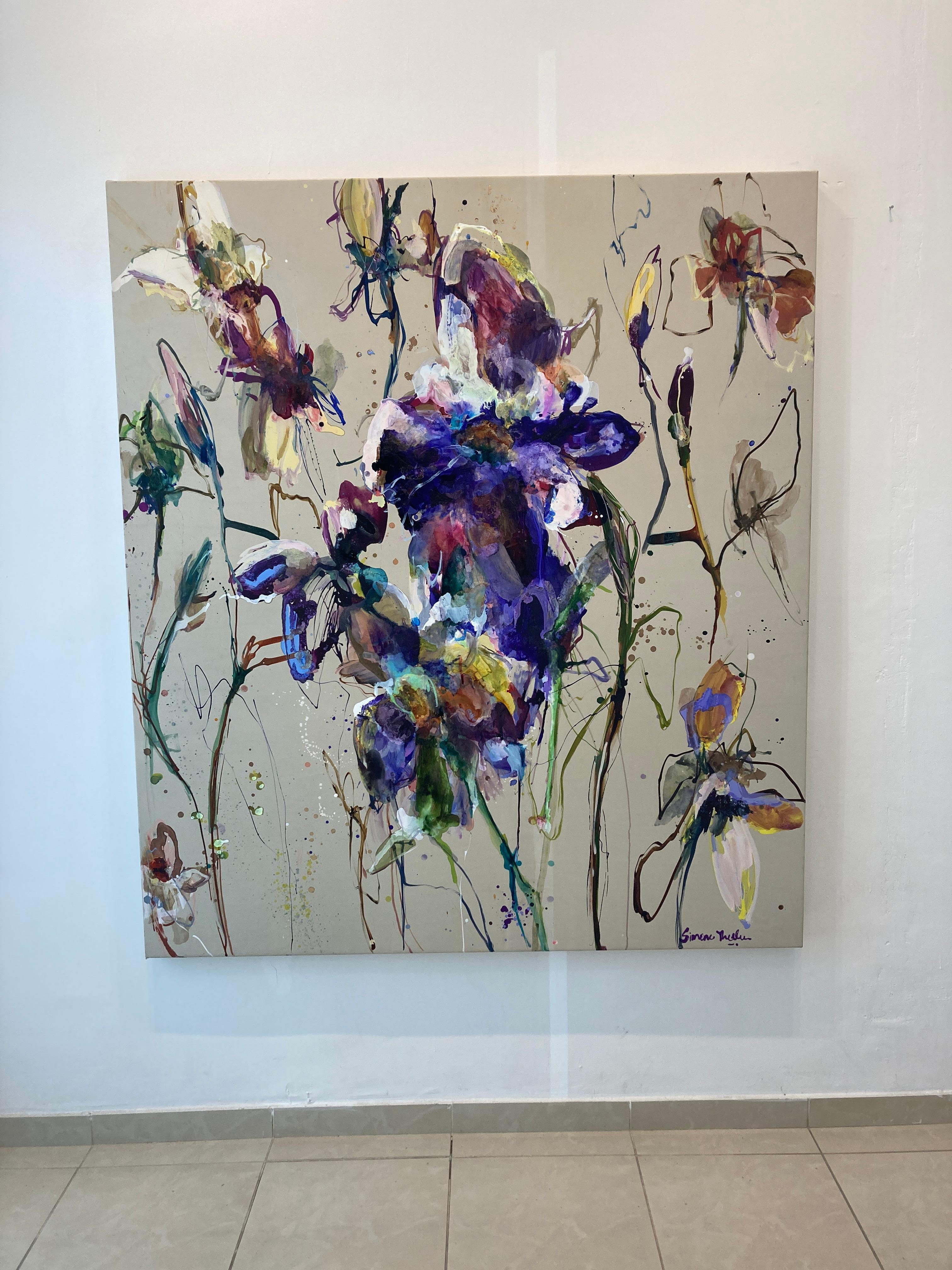 Iris  - Painting by Simone Theelen