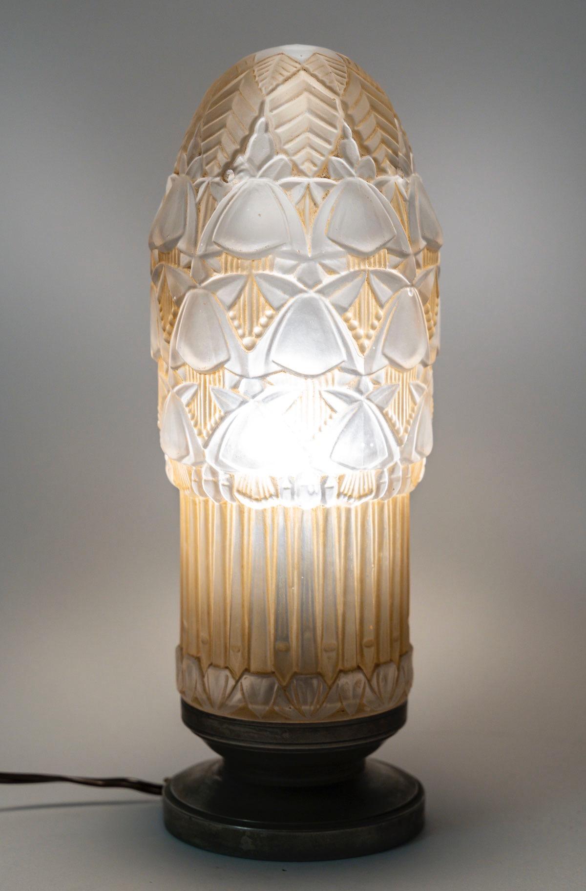 Simonet Frères Éditeurs y Henri Dieupart, Lámpara eléctrica Veilleuse, hacia 1930 Art Decó en venta