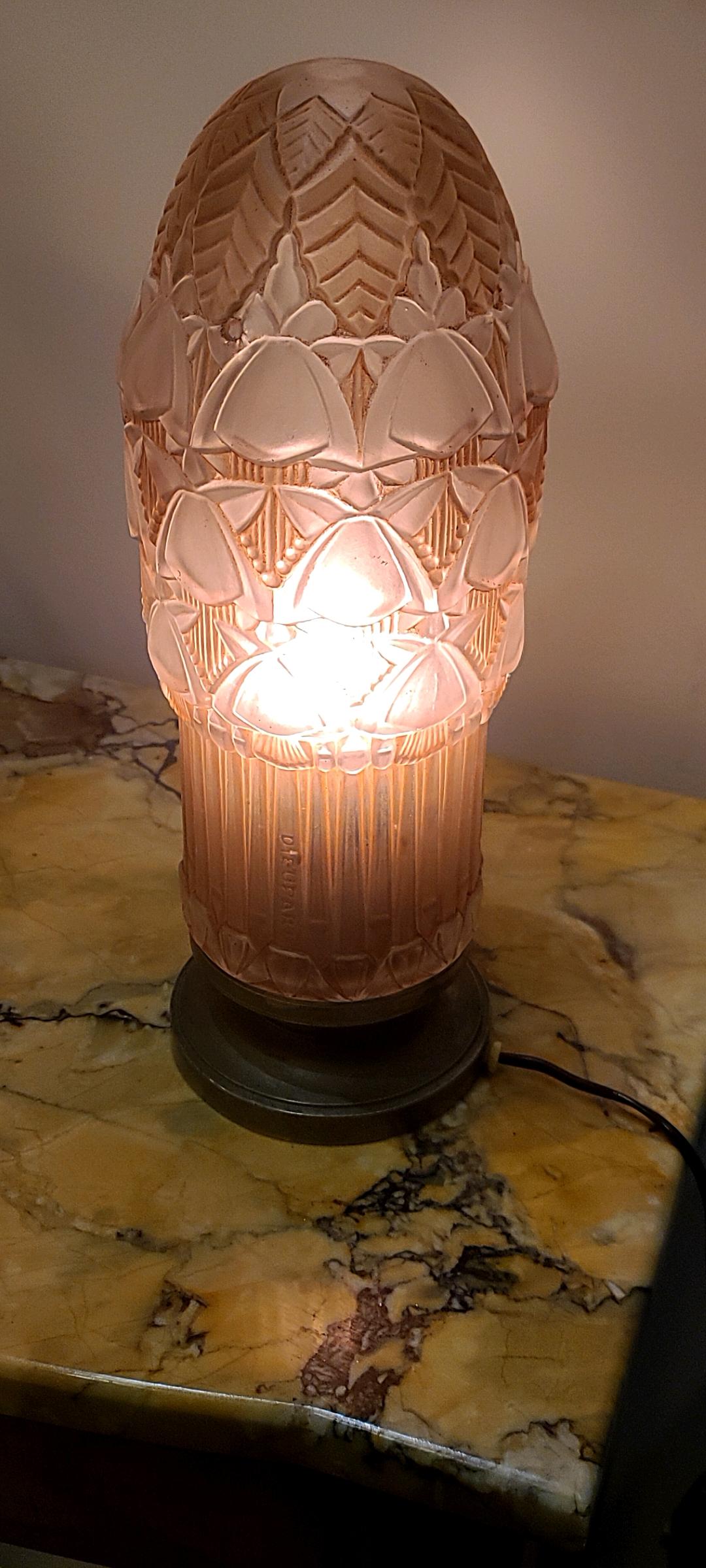Simonet Frères Éditeurs y Henri Dieupart, Lámpara eléctrica Veilleuse, hacia 1930 en venta 1