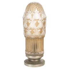 Antique Simonet Frères Éditeurs and Henri Dieupart, Electric Veilleuse lamp, circa 1930