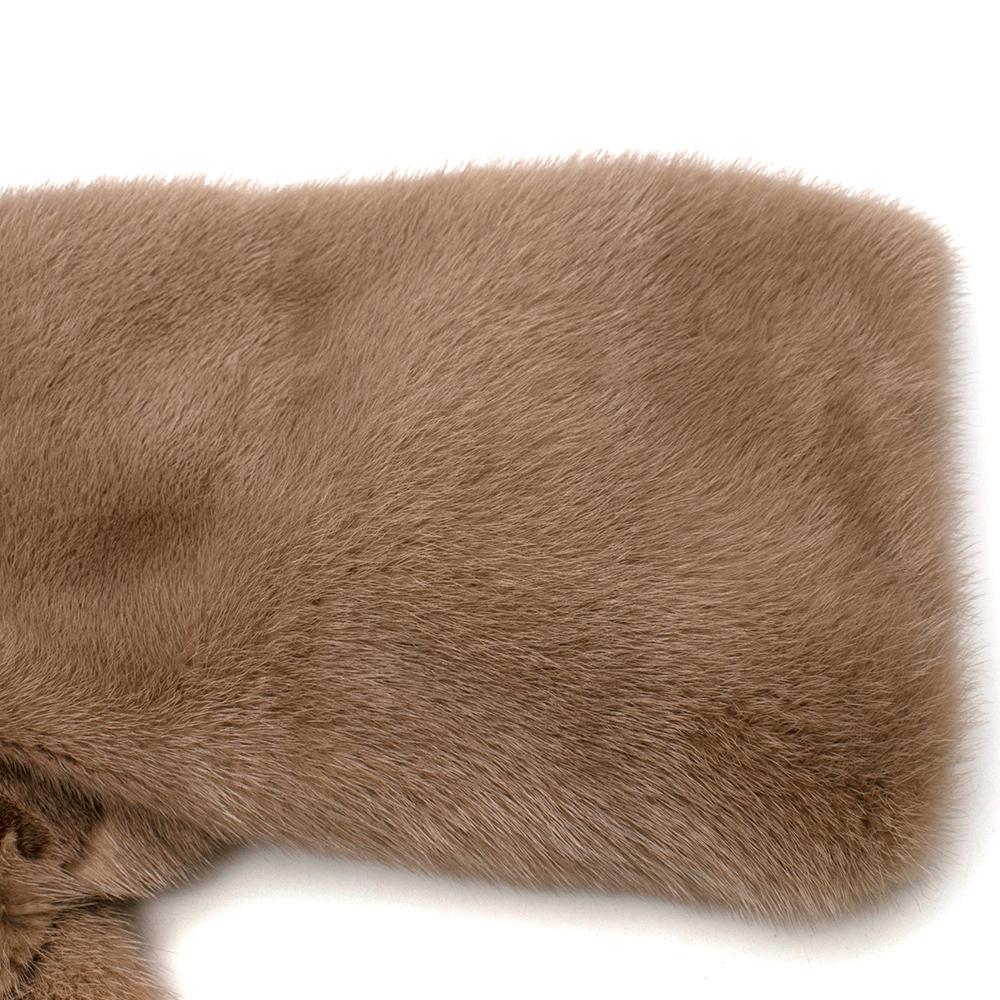 Simonetta Ravizza Beije Mink Fur Jacket  - Size US 4 In Excellent Condition For Sale In London, GB