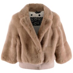 Simonetta Ravizza Beije Mink Fur Jacket - Size US 4