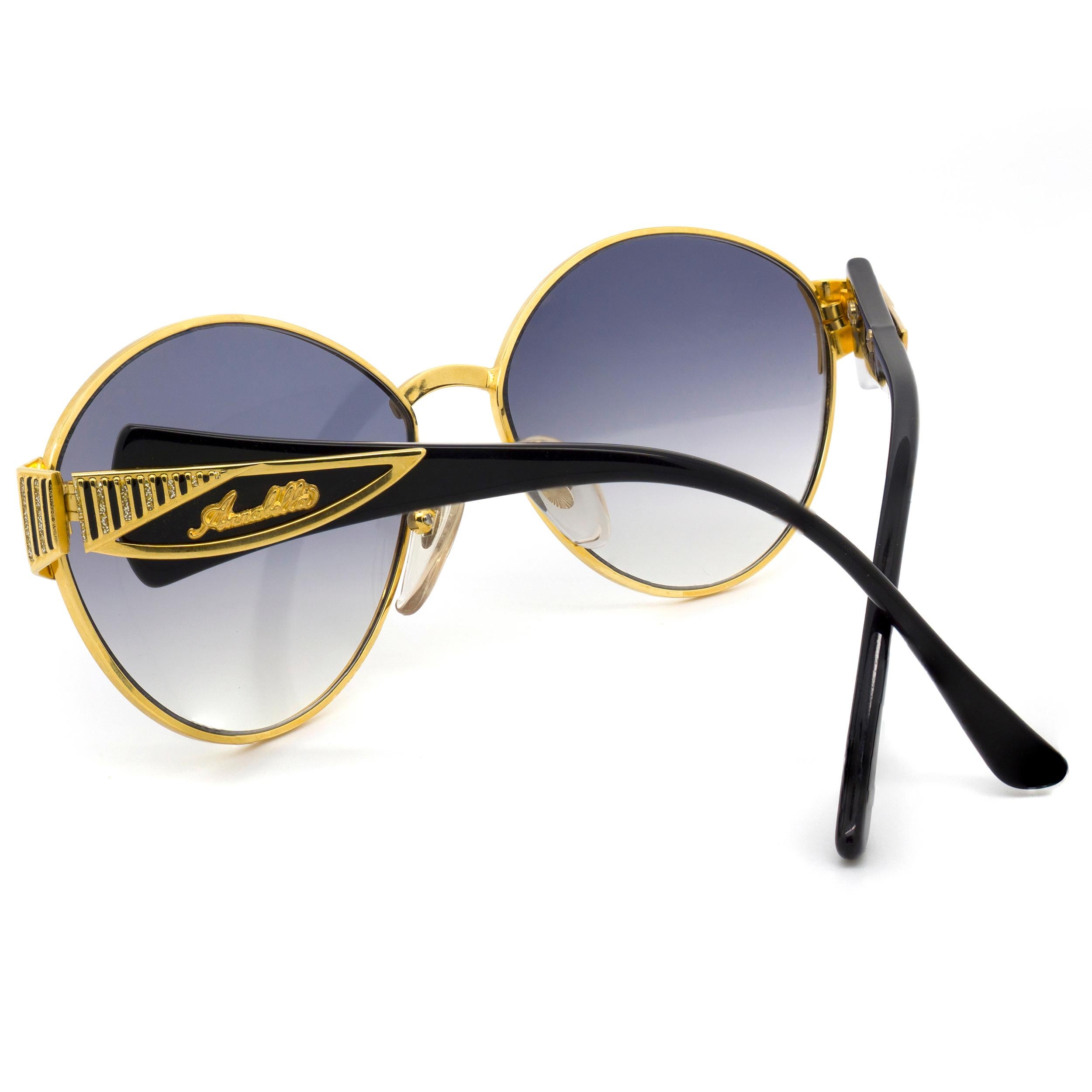 Simonetta Ravizza by Annabella, übergroße Vintage-Sonnenbrille in Übergröße, 80er Jahre (Grau) im Angebot