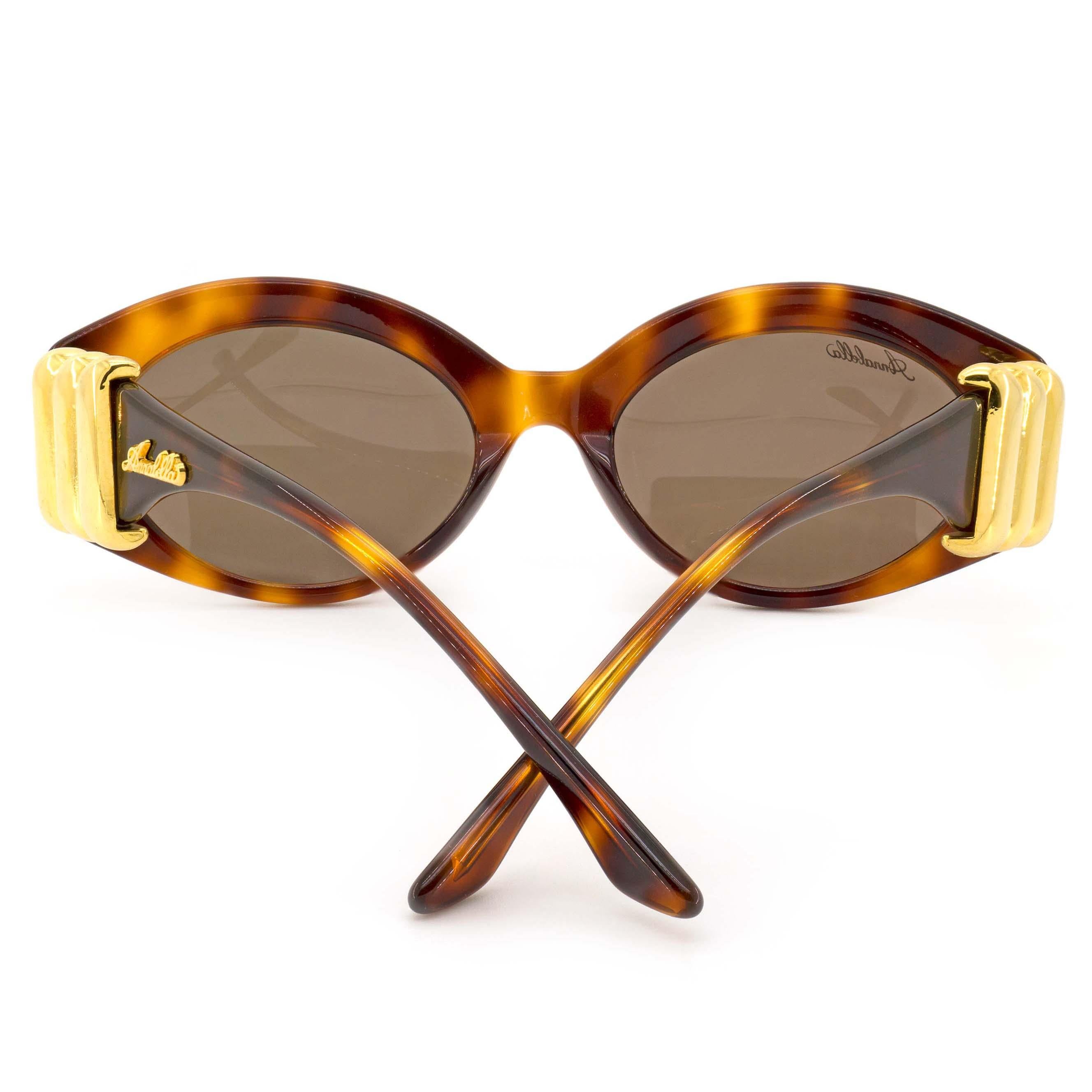 Brown Simonetta Ravizza by Annabella vintage sunglasses 80s For Sale