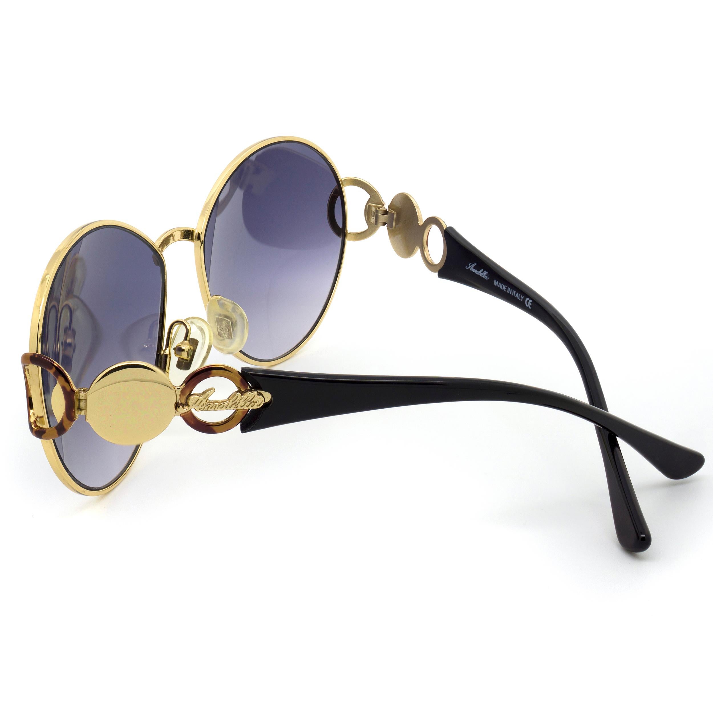Simonetta Ravizza von Annabella Vintage-Sonnenbrille (Grau) im Angebot