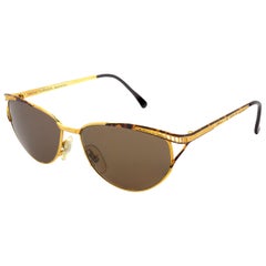 Lunettes de soleil Gold Cat Eye de Simonetta Ravizza pour femme