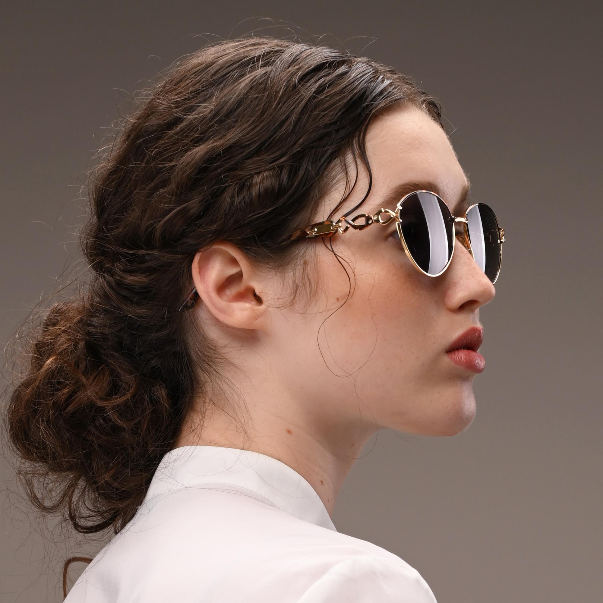 Simonetta Ravizza Vintage Sonnenbrille mit Schmuckelementen im Angebot 7