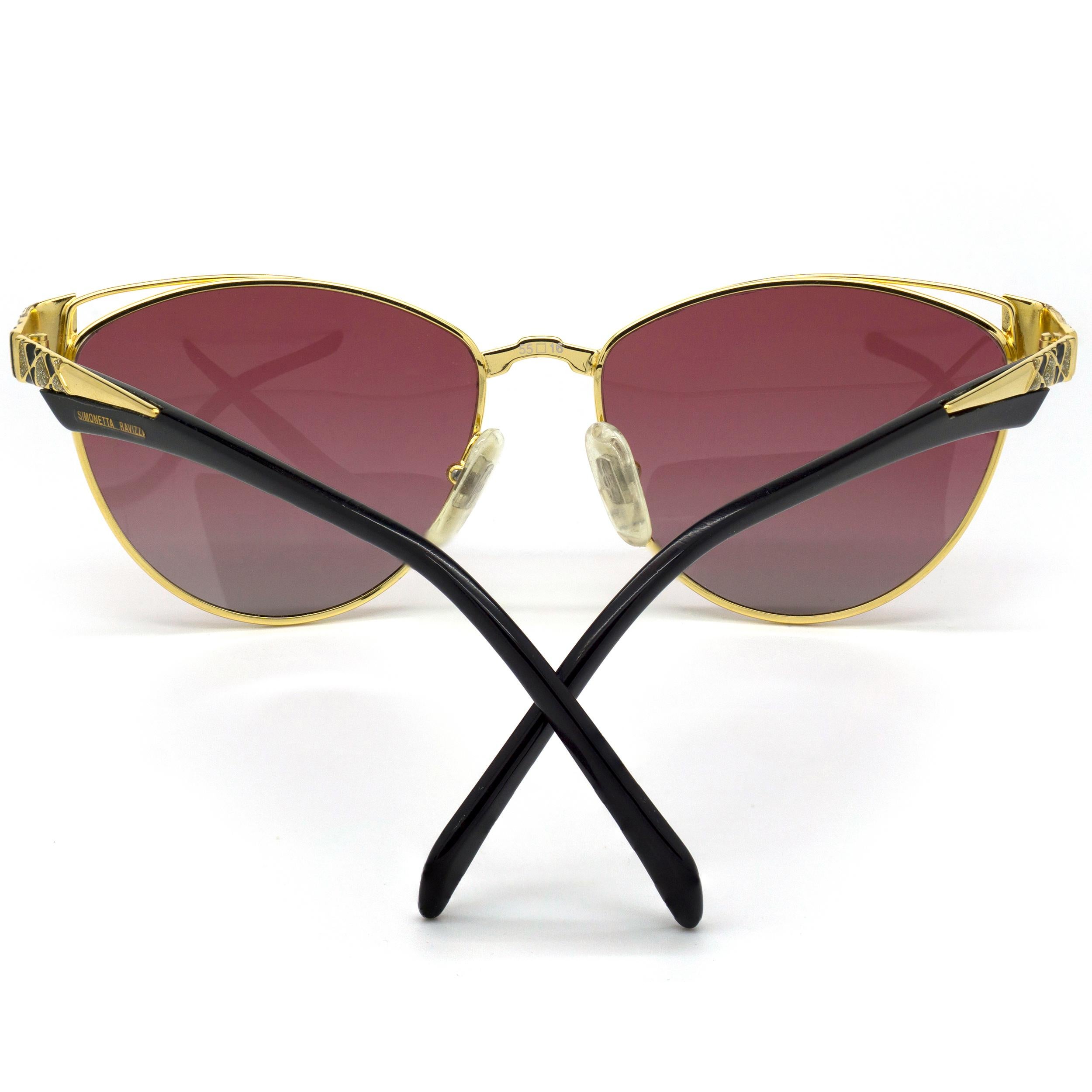 Brown Simonetta Ravizza jewelry vintage sunglasses