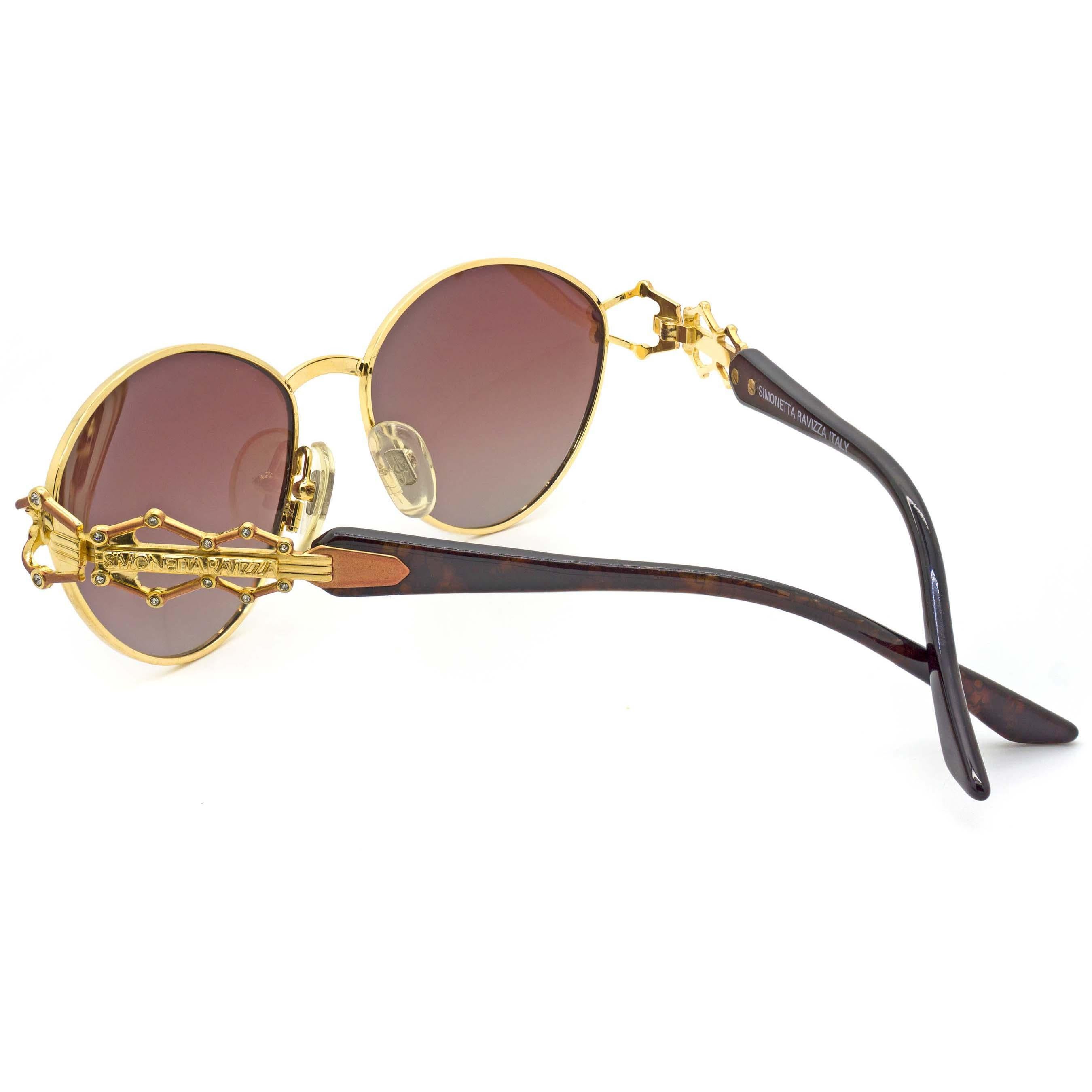 Simonetta Ravizza - Lunettes de soleil vintage à bijoux Pour femmes en vente