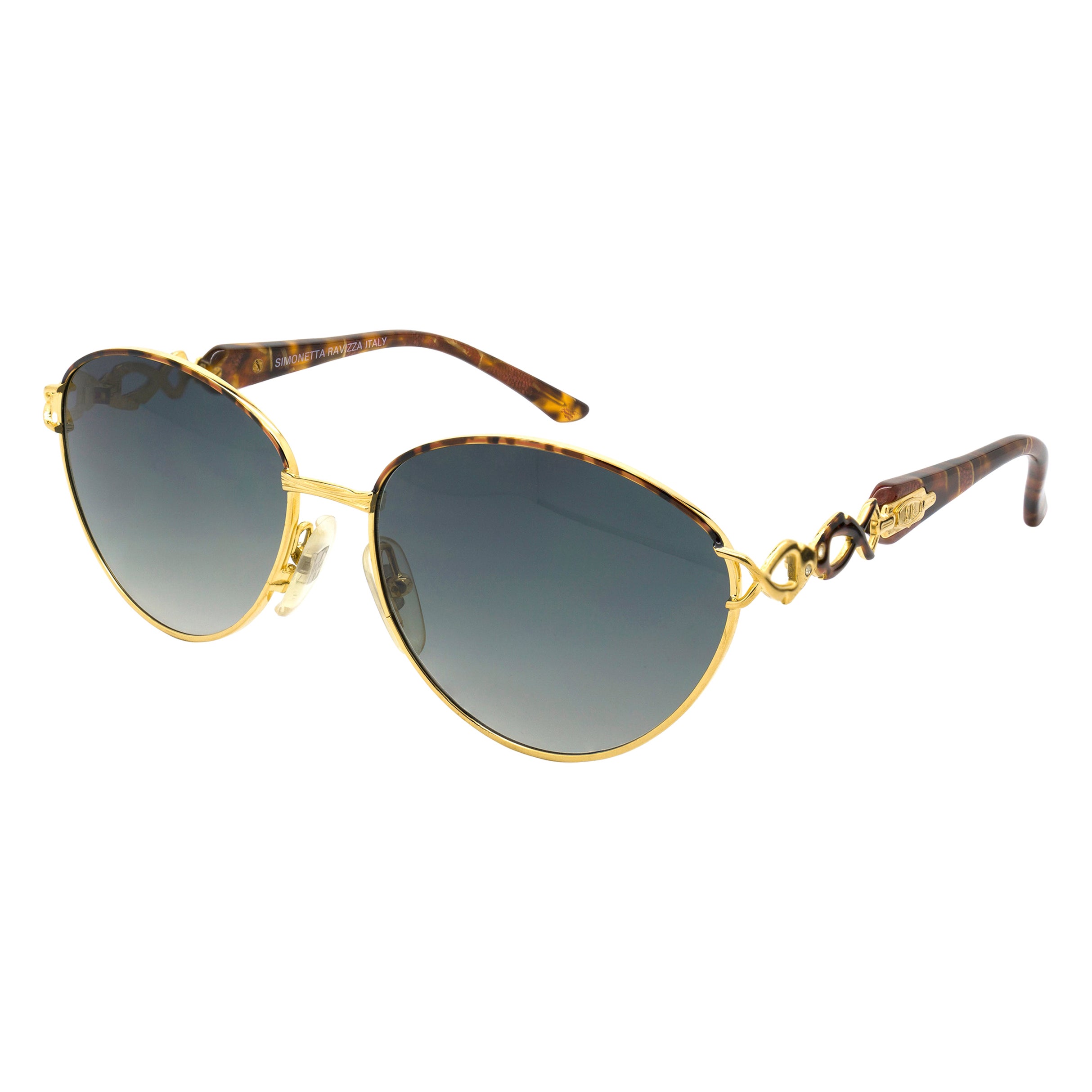 Simonetta Ravizza lunettes de soleil vintage à bijoux