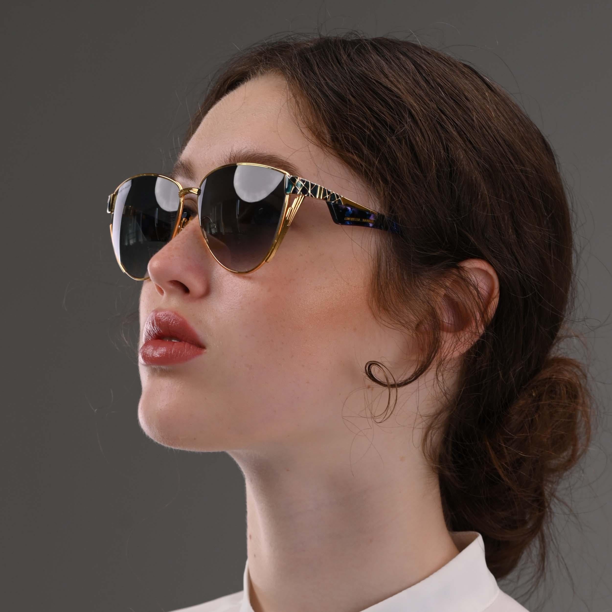 Women's Simonetta Ravizza Oversized Vintage Sunglasses For Sale