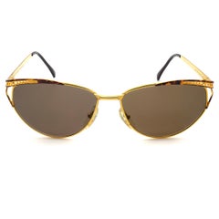 Simonetta Ravizza vintage golden cat eye sunglasses