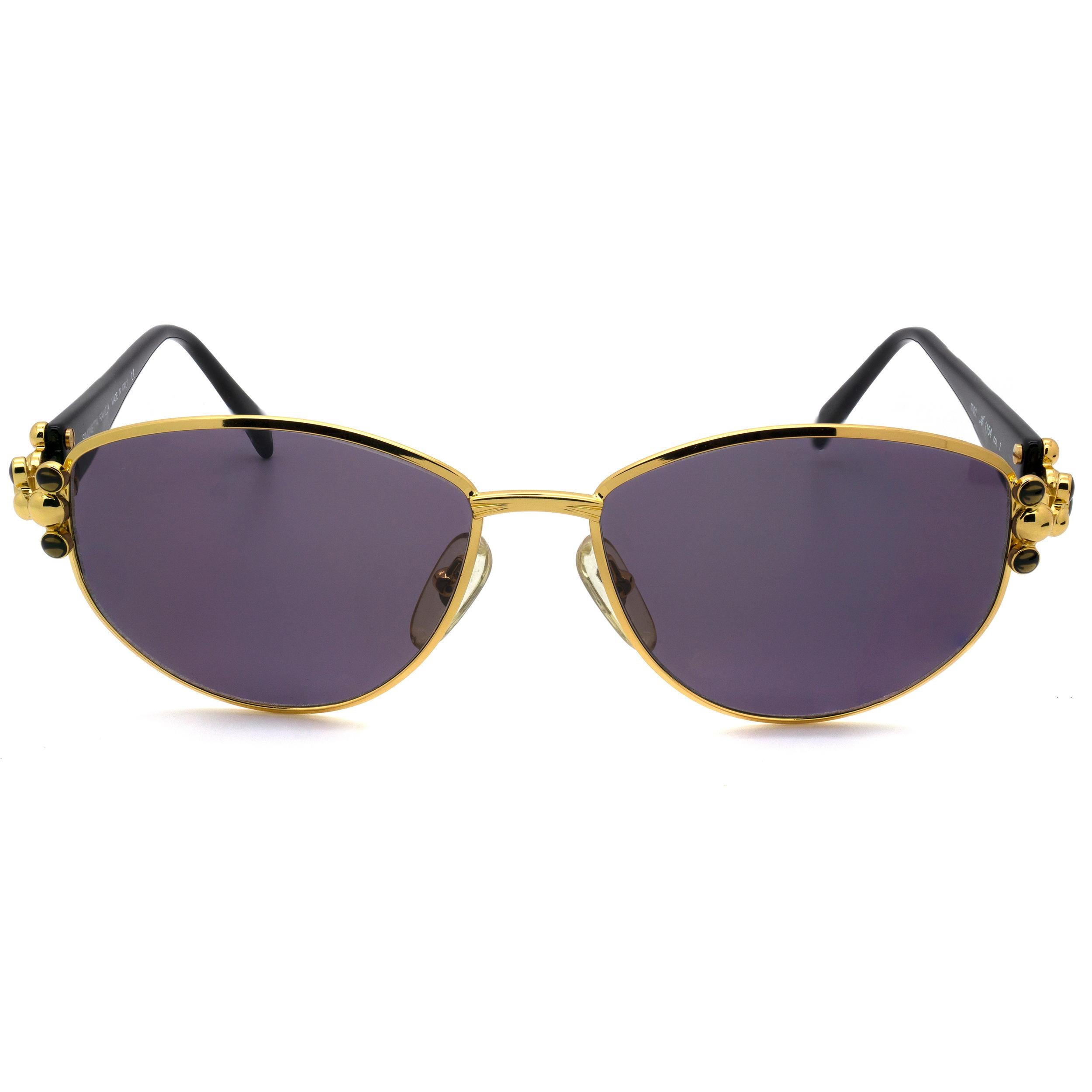 Gray Simonetta Ravizza vintage sunglasses for women 1980s For Sale