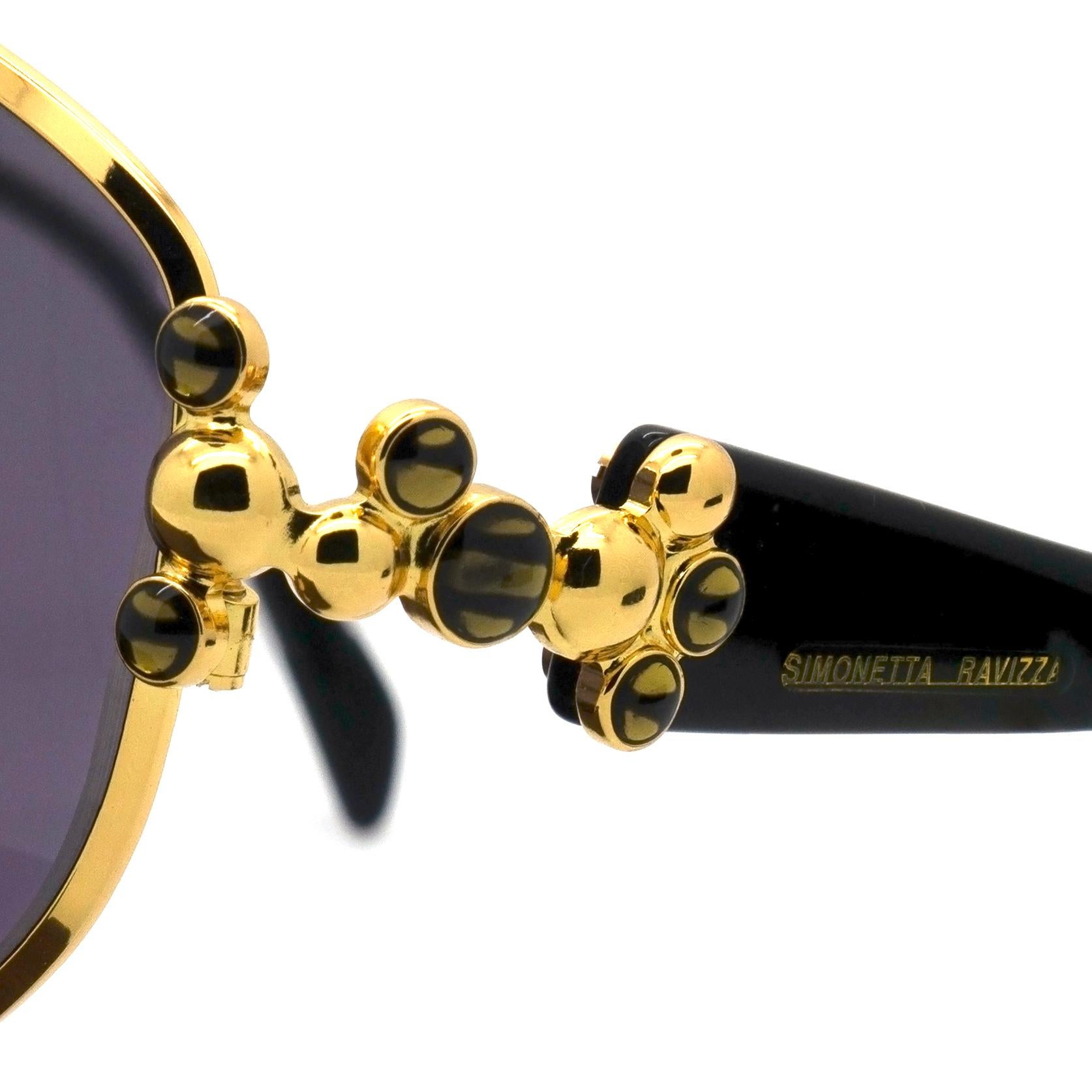 Gray Simonetta Ravizza vintage sunglasses for women 1980s