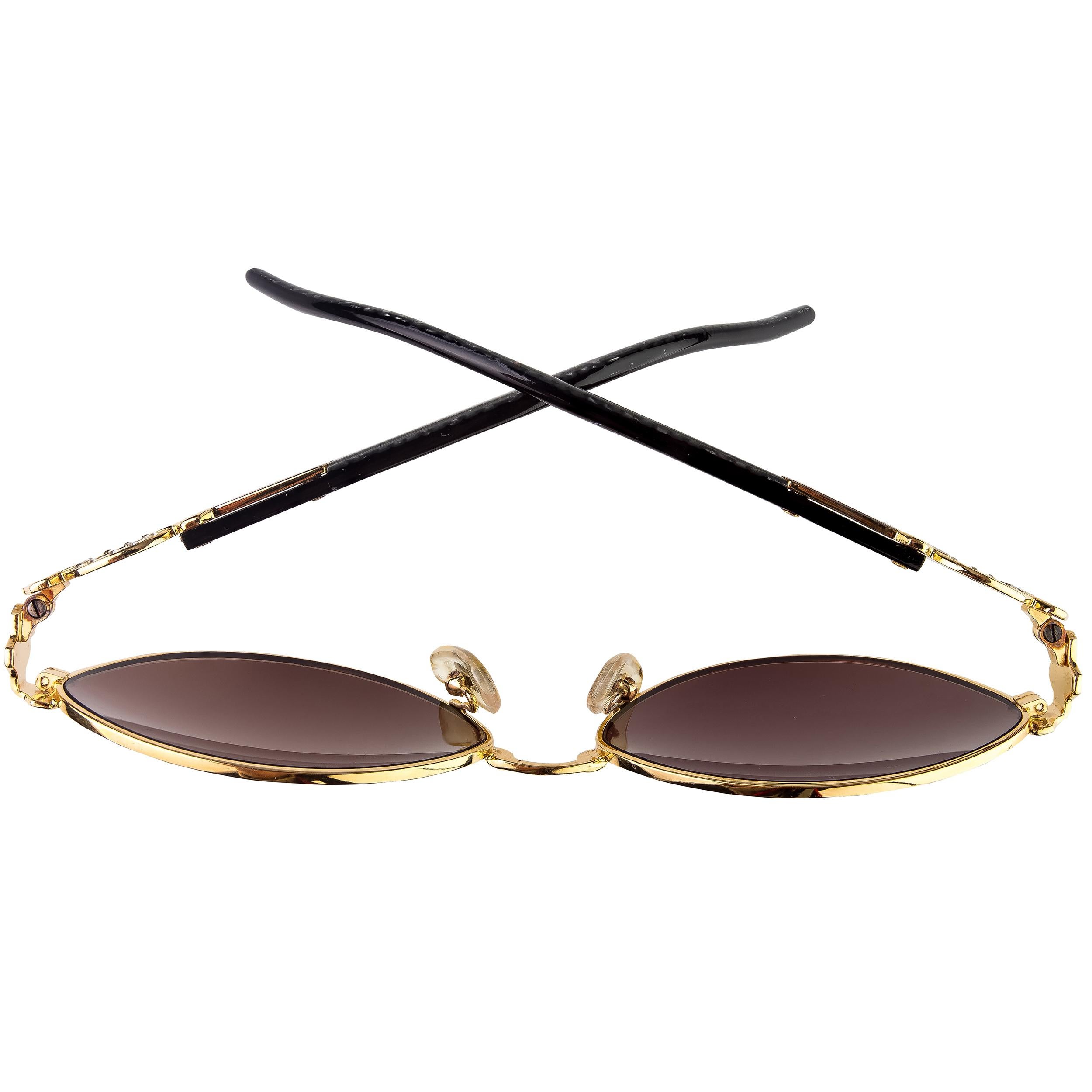 Gray Simonetta Ravizza vintage sunglasses with stones For Sale
